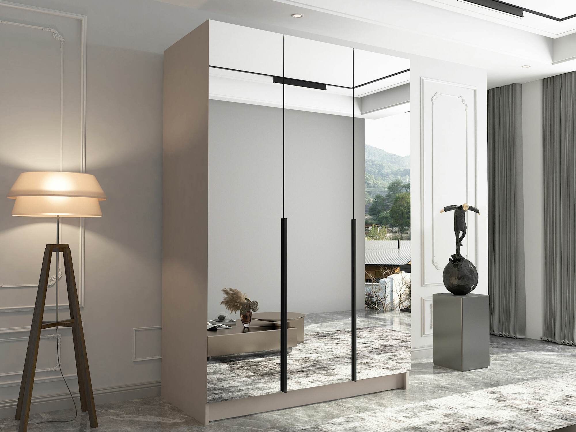 Гардероб Closico 196 (Кашмир + Черен)