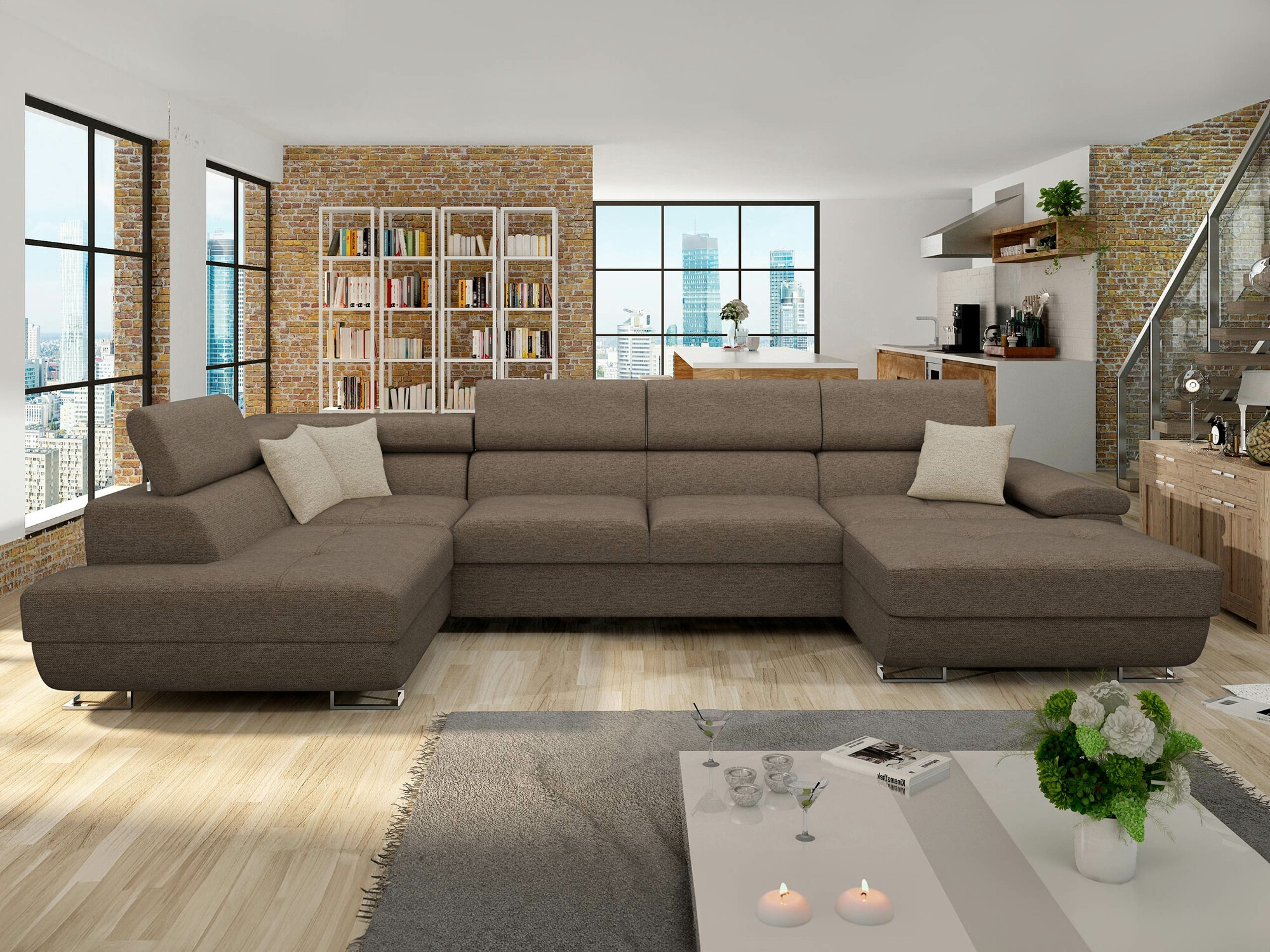 Ъглов диван Comfivo Ruta IV (Matana 19 + Matana 17)