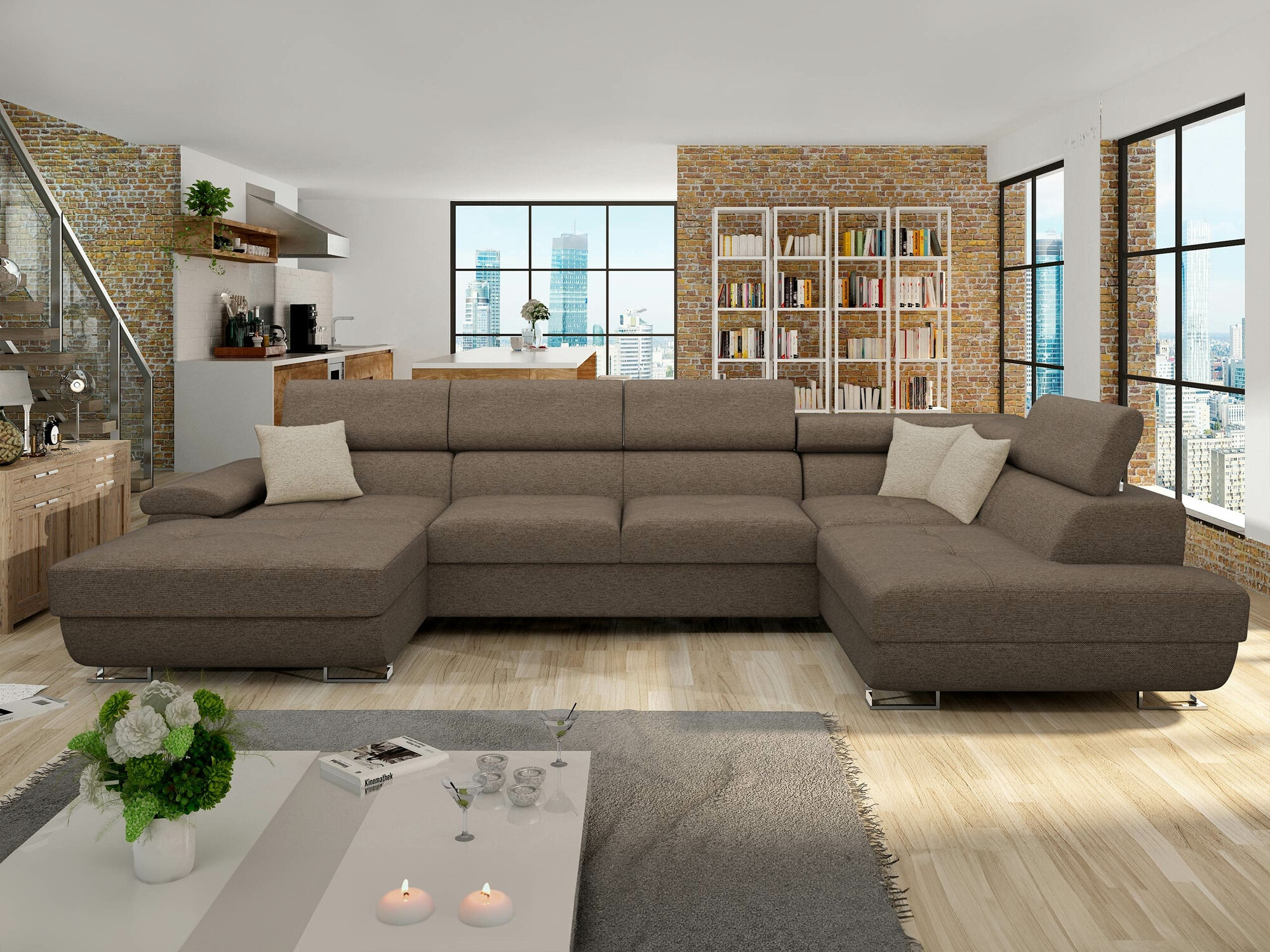 Ъглов диван Comfivo Ruta IV (Matana 19 + Matana 17)