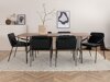 Маса и столове за трапезария Dallas 2797 (Орех + Черен)