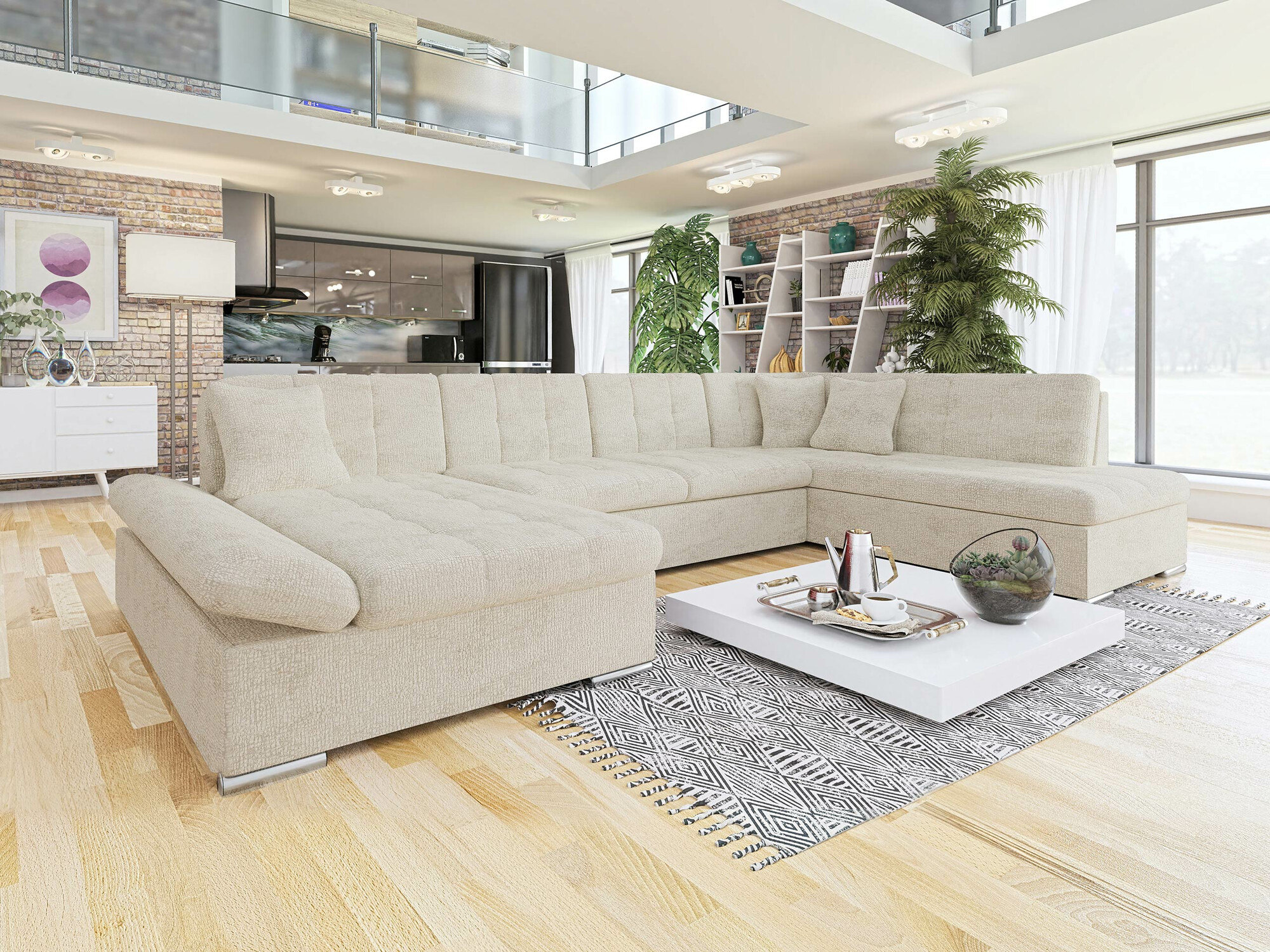 Ъглов диван Comfivo Tilia II (Fragola 20)