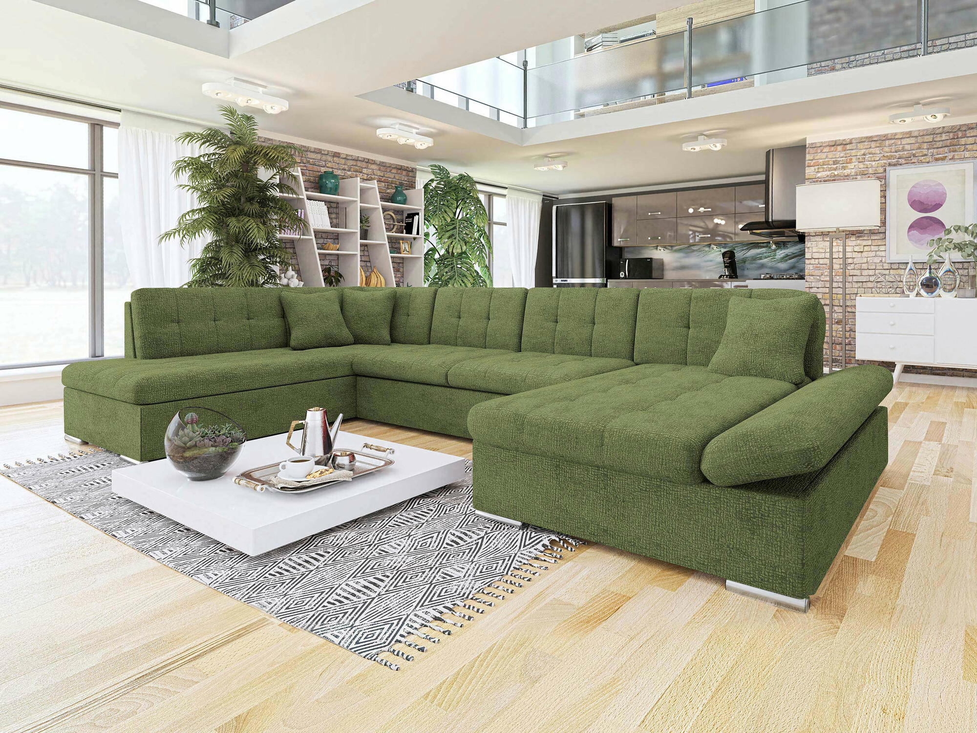 Ъглов диван Comfivo Tilia II (Fragola 65)