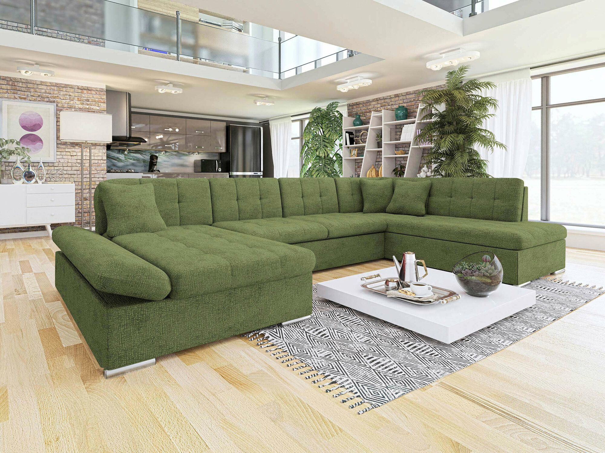 Ъглов диван Comfivo Tilia II (Fragola 65)