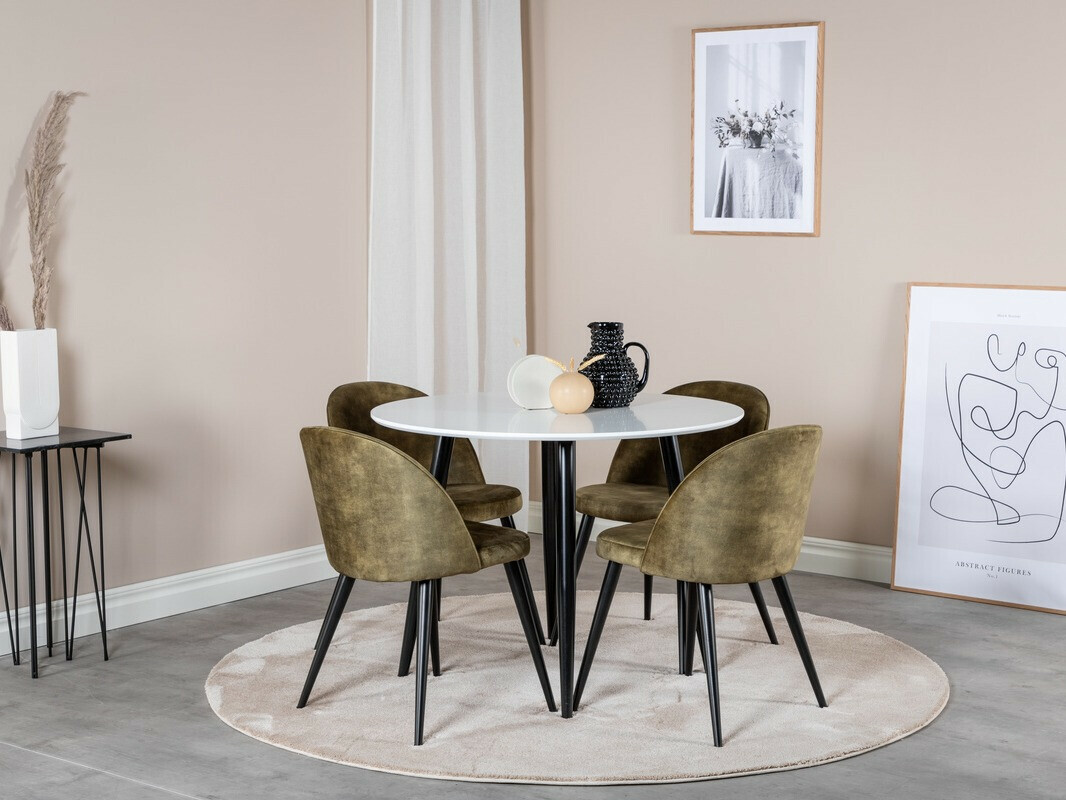 Маса Dallas 126 (Бял + Черен)