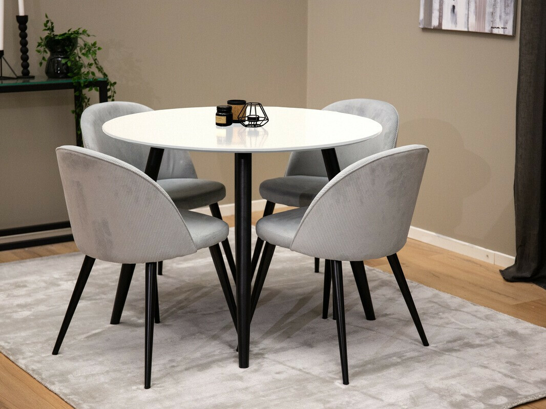 Маса Dallas 126 (Бял + Черен)