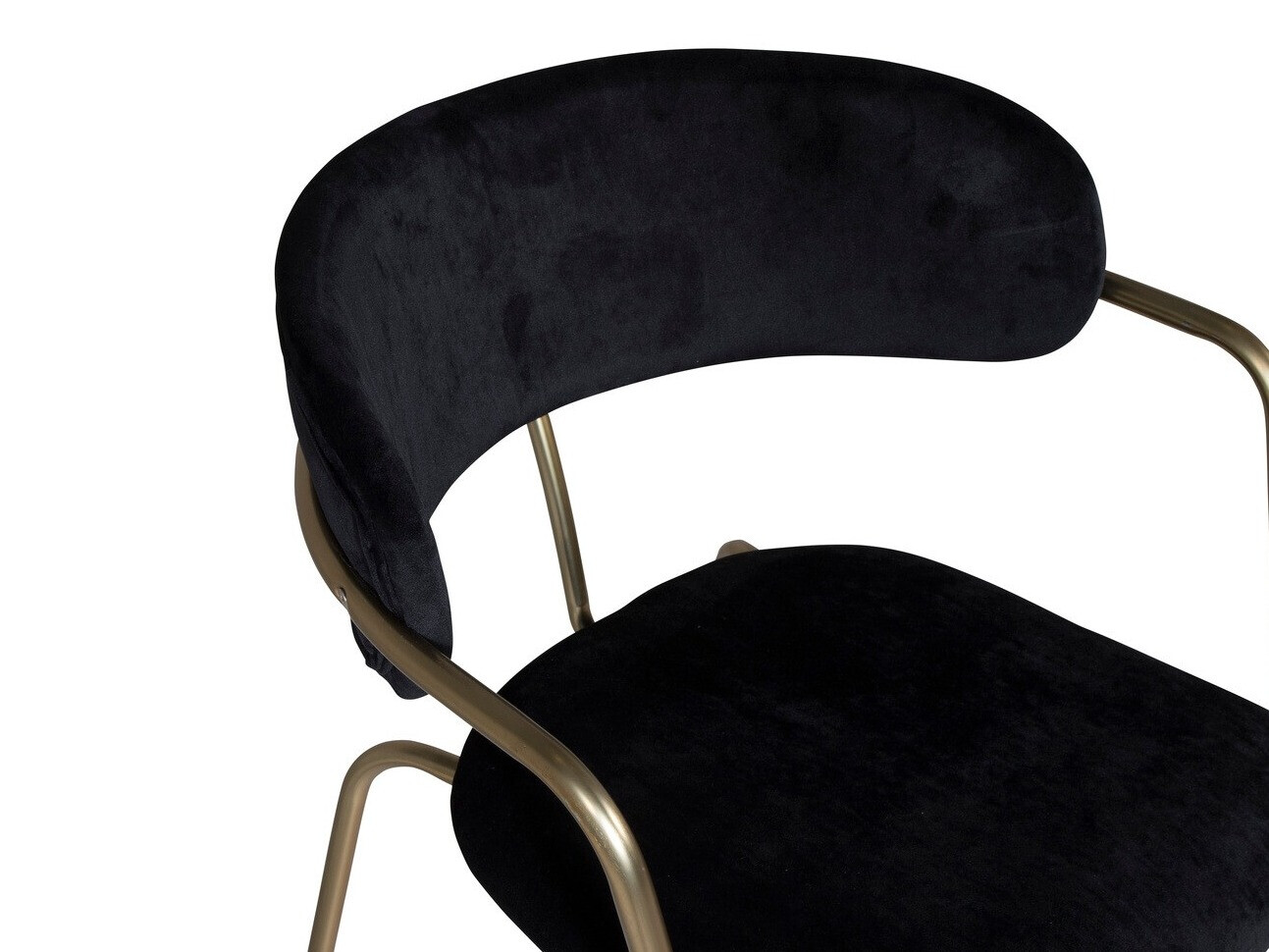 Стол Dallas 108 (Черен + Месинг)