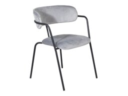 Стол Dallas 108 (Светло сив + Черен)