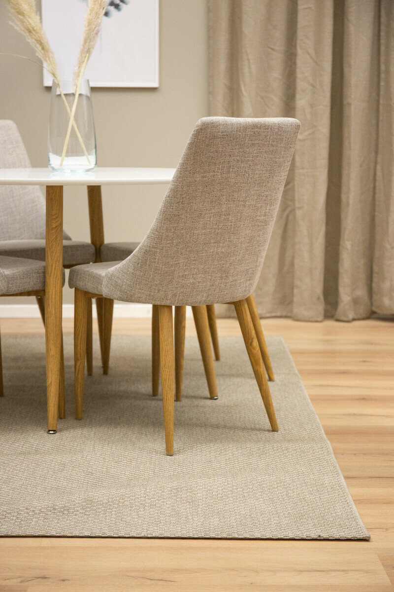 Стол Dallas 159 (Сив + Кафяв)