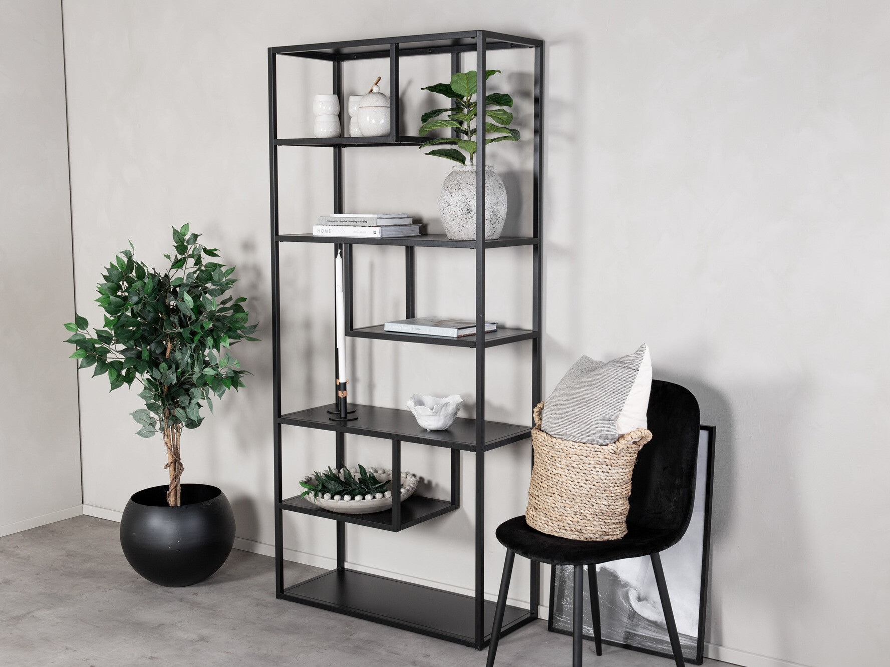 Етажерка Dallas 214 (Черен)