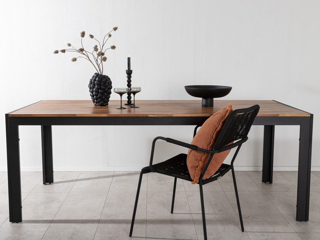 Градинска маса Dallas 673 (Акация + Черен)