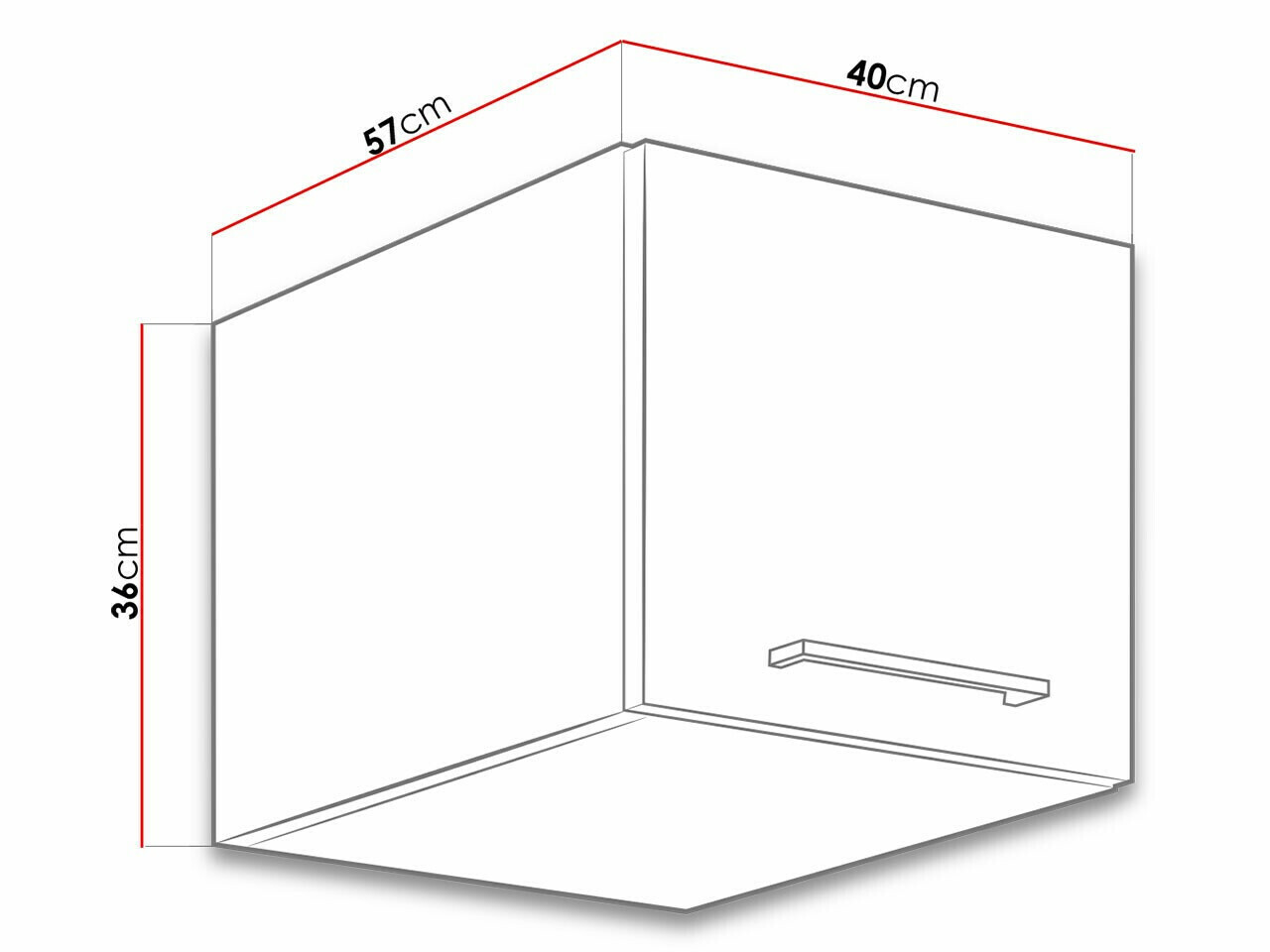 Модулен окачен шкаф Wood Dark 137