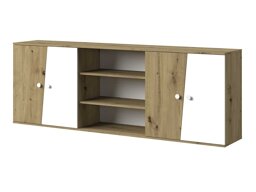 Окачен шкаф Mirelbu 115 (Artisan дъб + Бял)