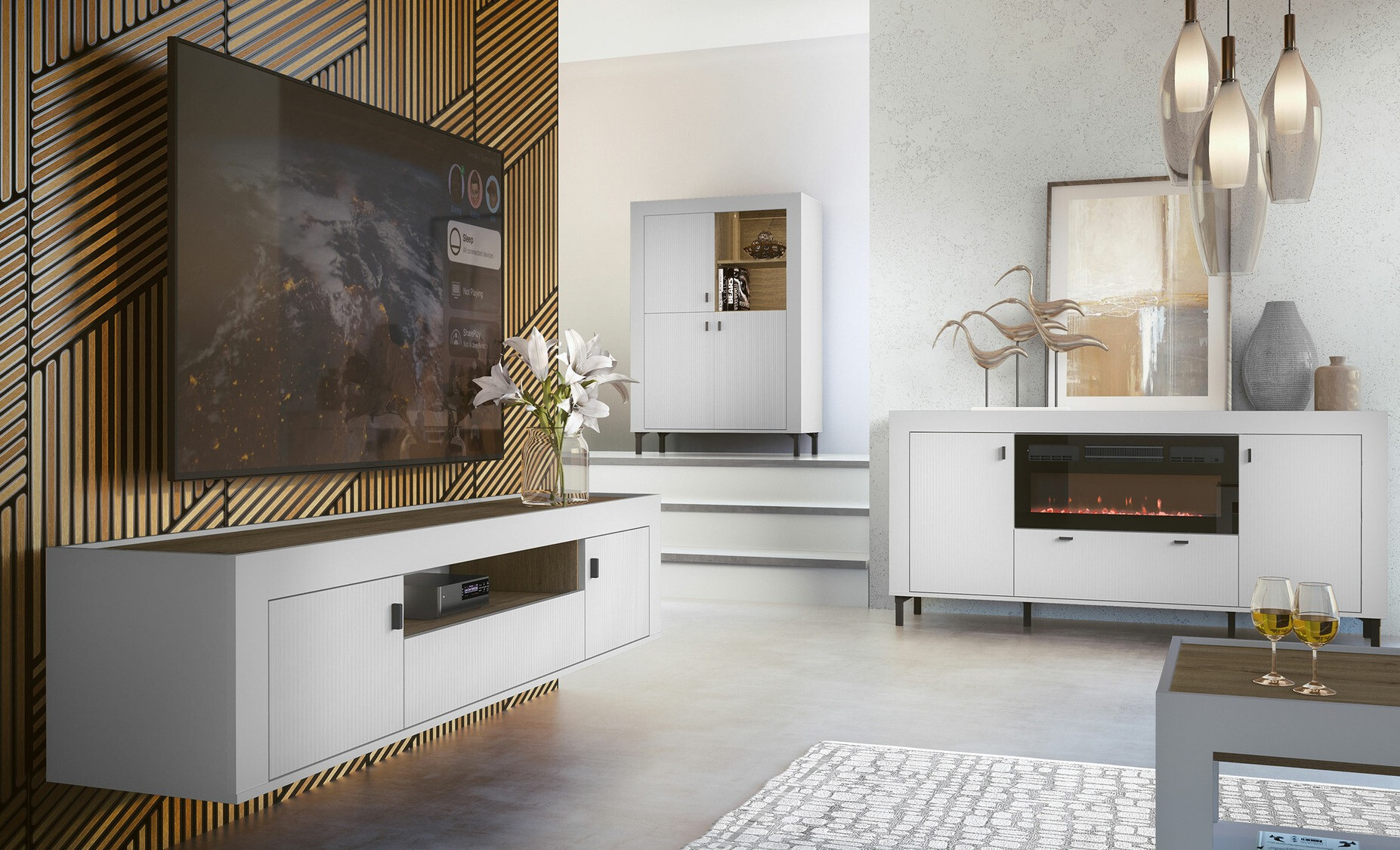 Етажерка Mormavu 105 (Матов бял)