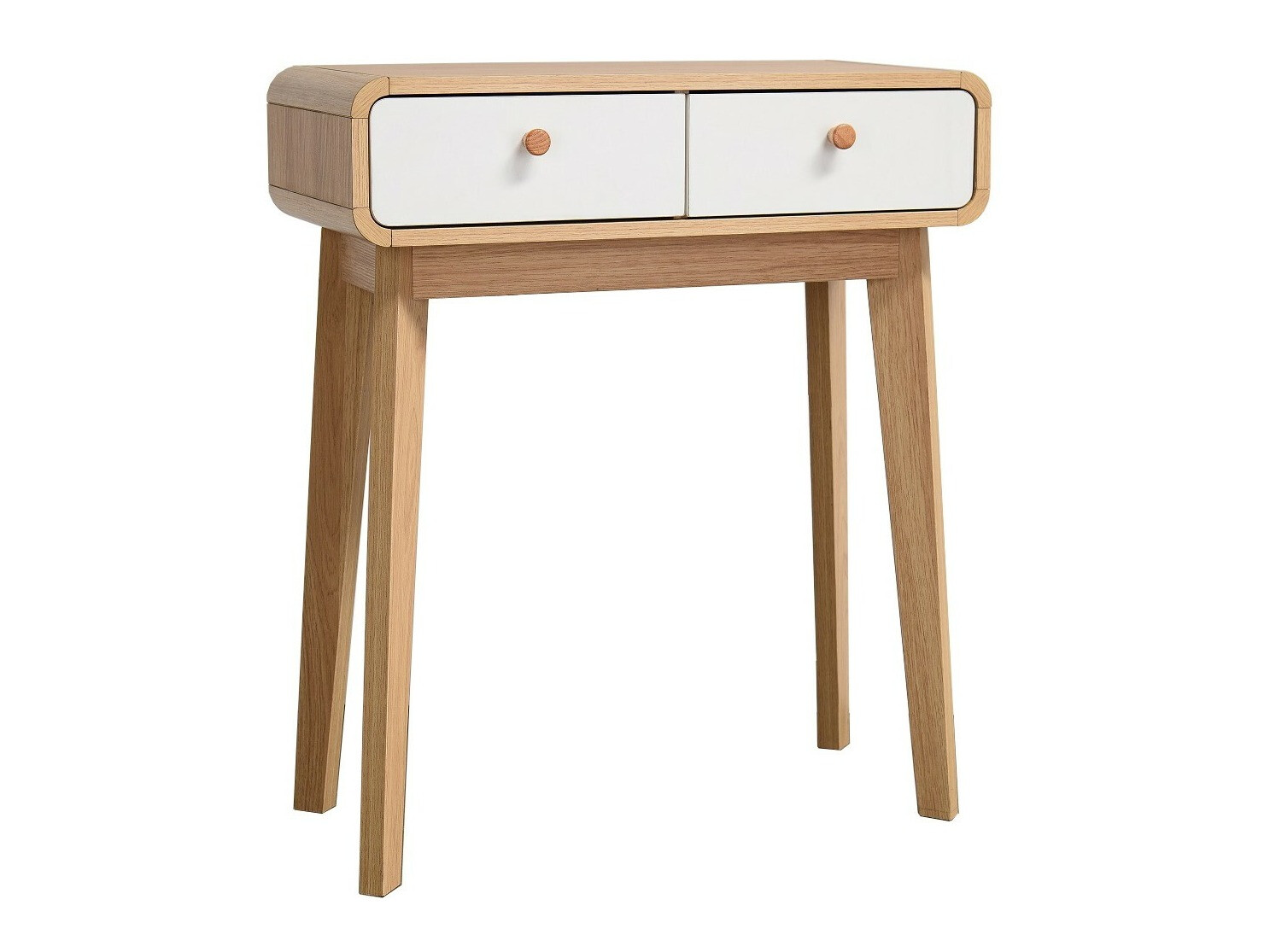 Конзолна маса Elbtena 106 (Дъб + Бял)