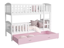 Двуетажно легло Aurora 104 (Бял)