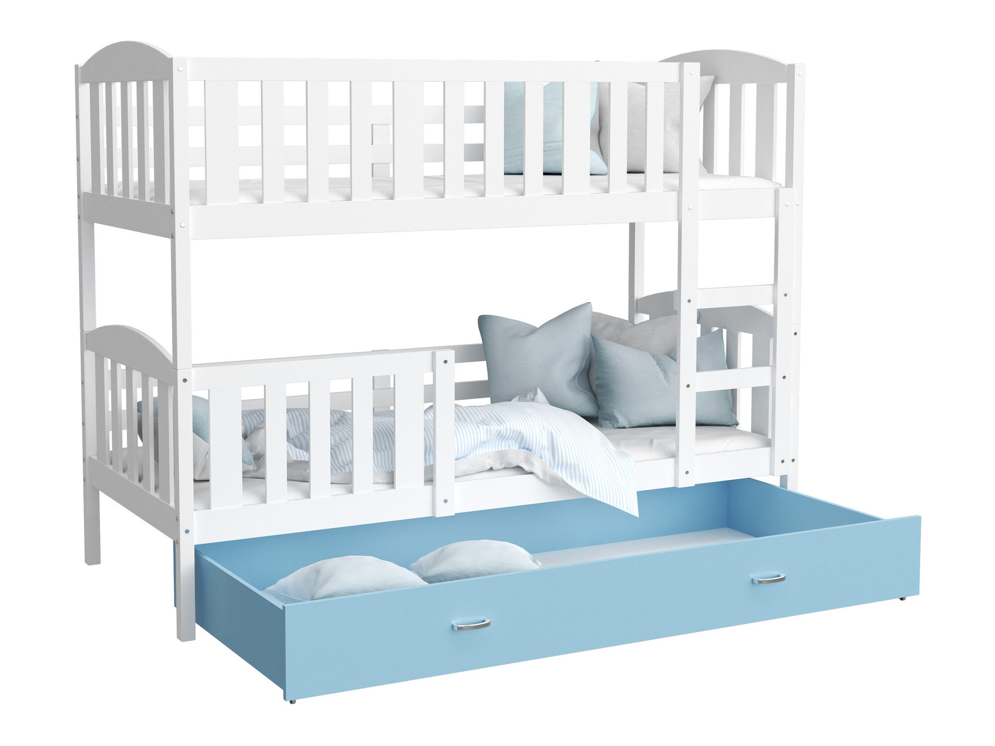 Двуетажно легло Aurora 107 (Бял)