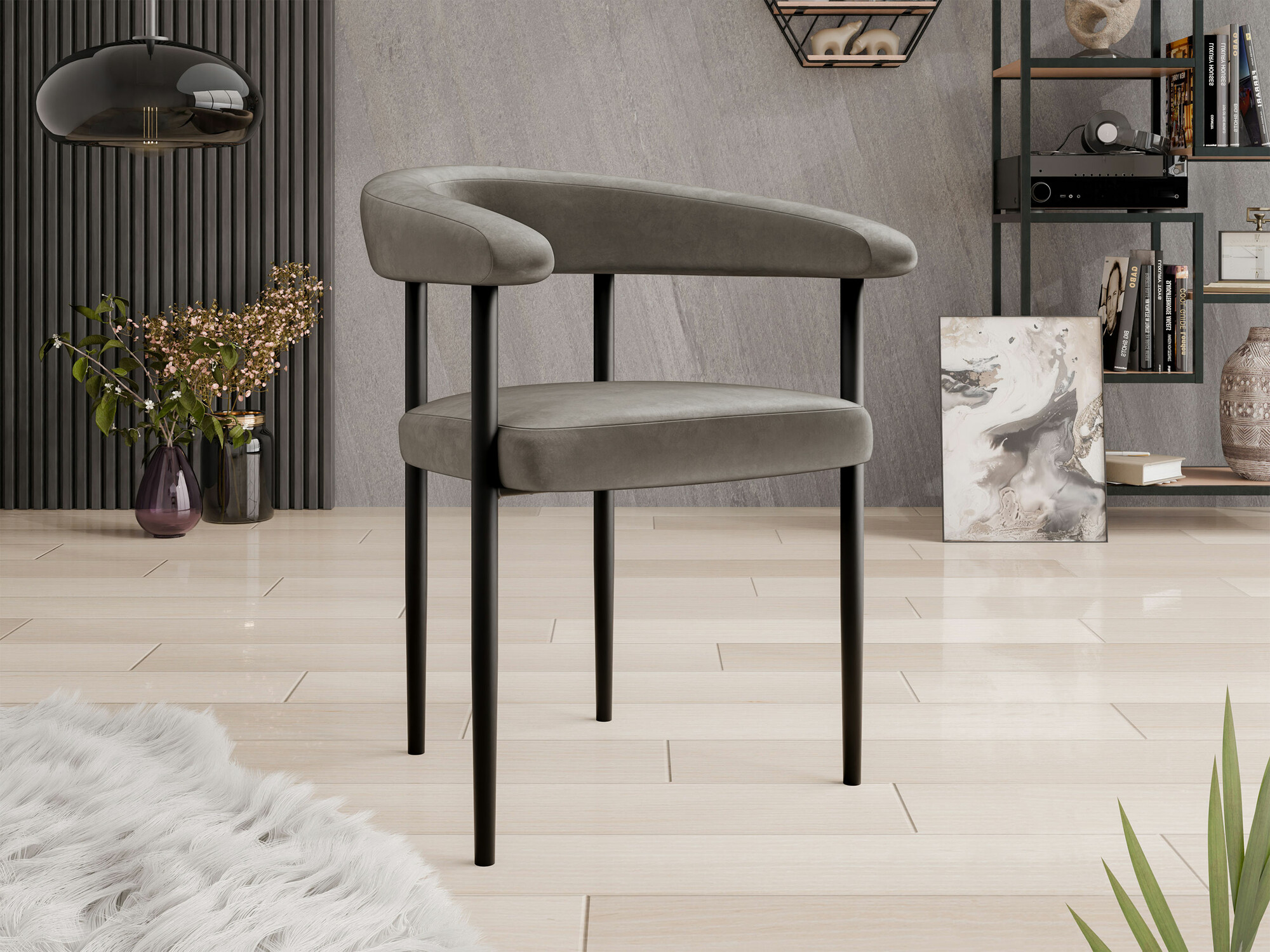 Стол Jackson 110 (Черен + Magic Velvet 2209)