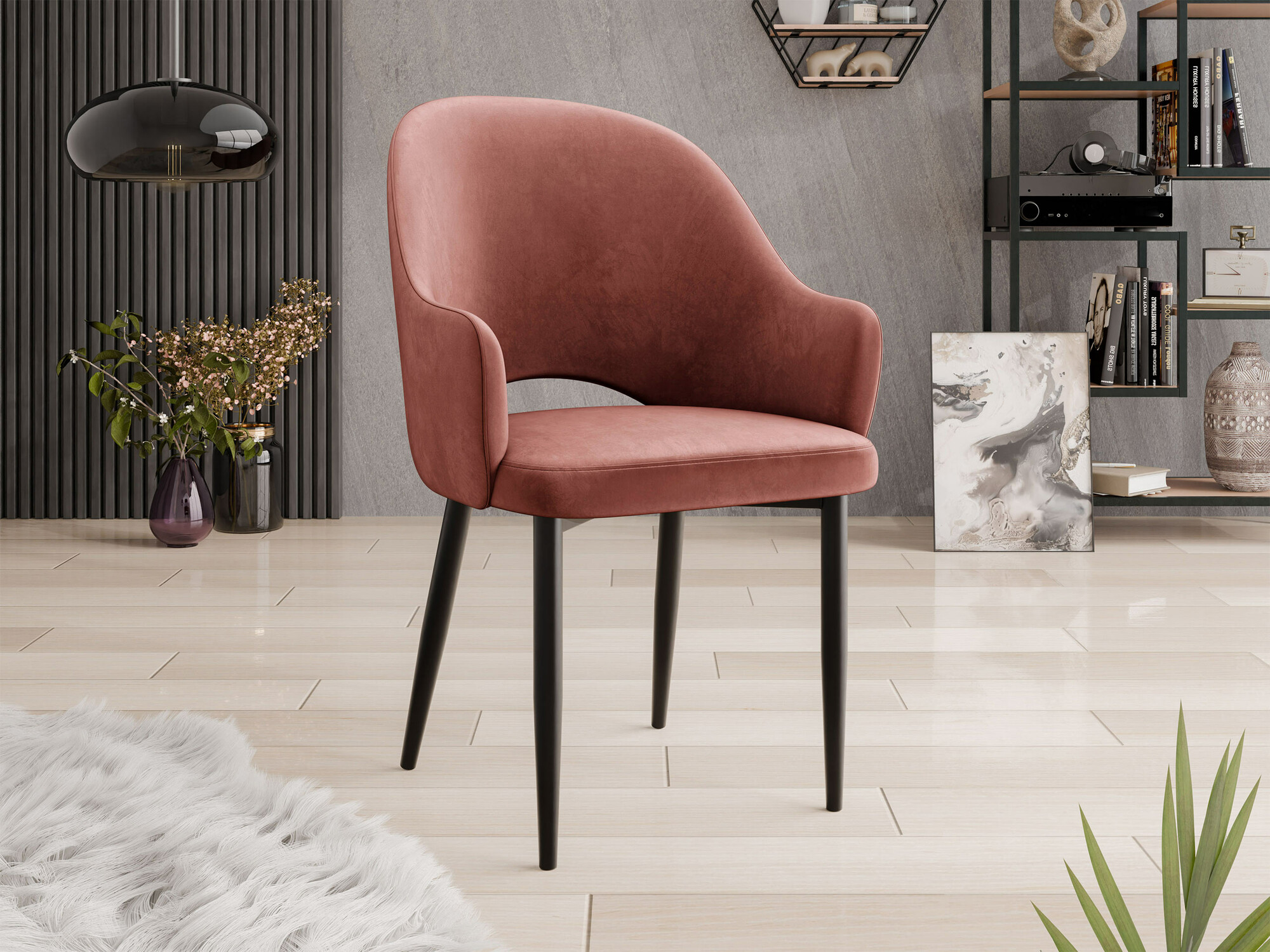 Стол Jackson 116 (Черен + Magic Velvet 2258)