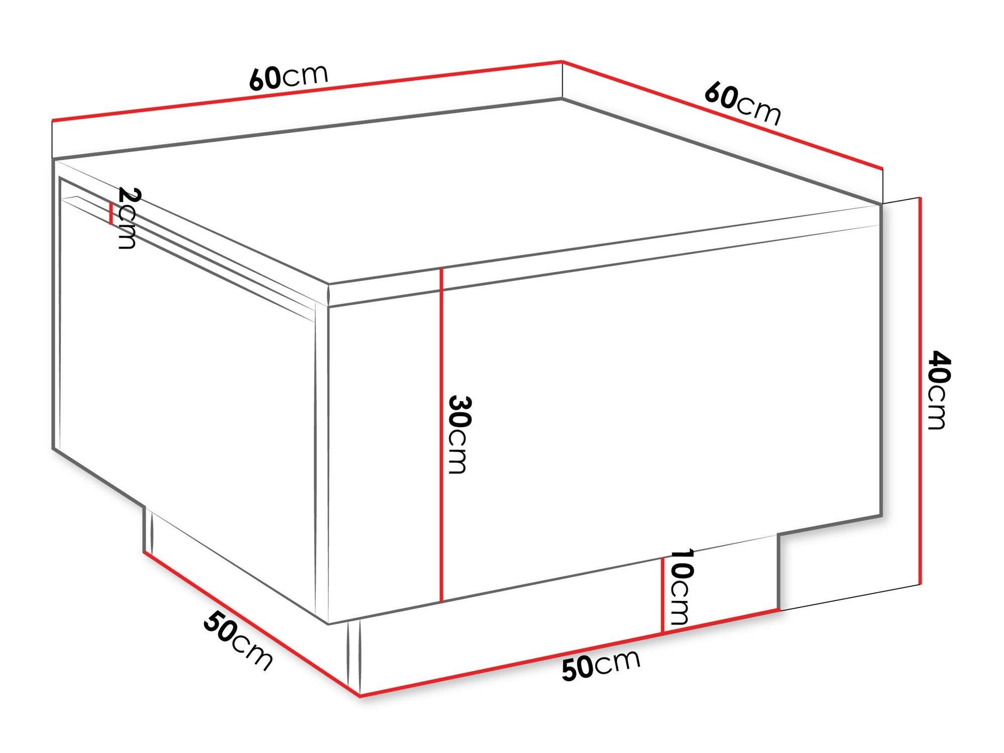 Масичка за кафе Goodyear 133 (Бял мрамор)