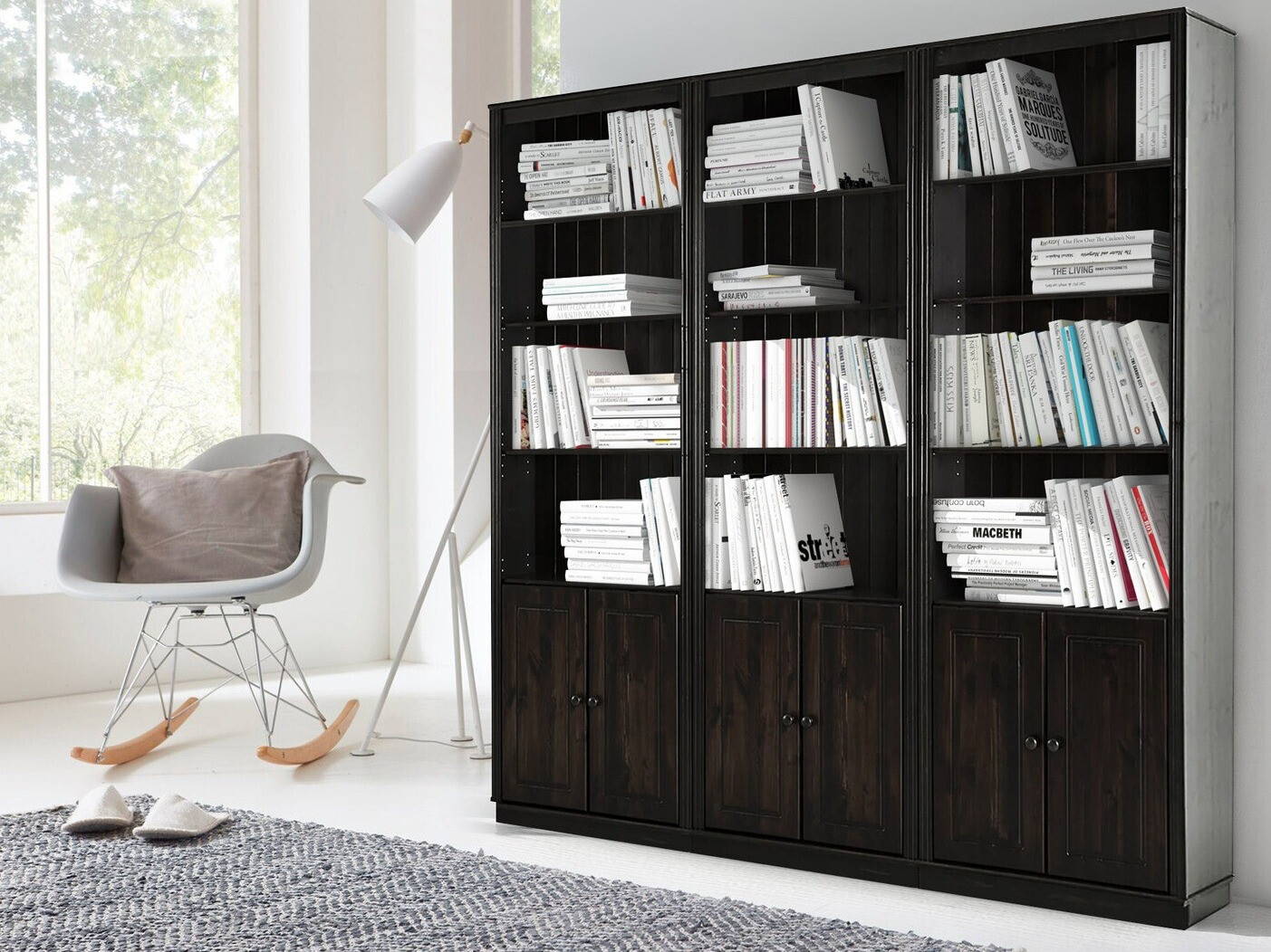 Комплект етажерки Saltoro 117 (Тъмнокафяв)