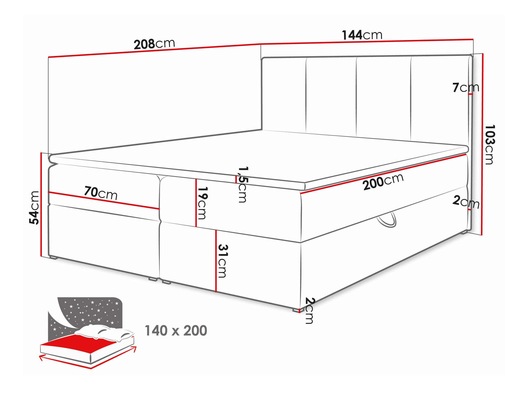 Континентално легло Oppidum (Manila 02)