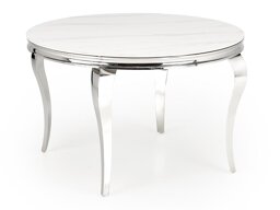 Маса Houston 1813 (Бял мрамор + Сребро)