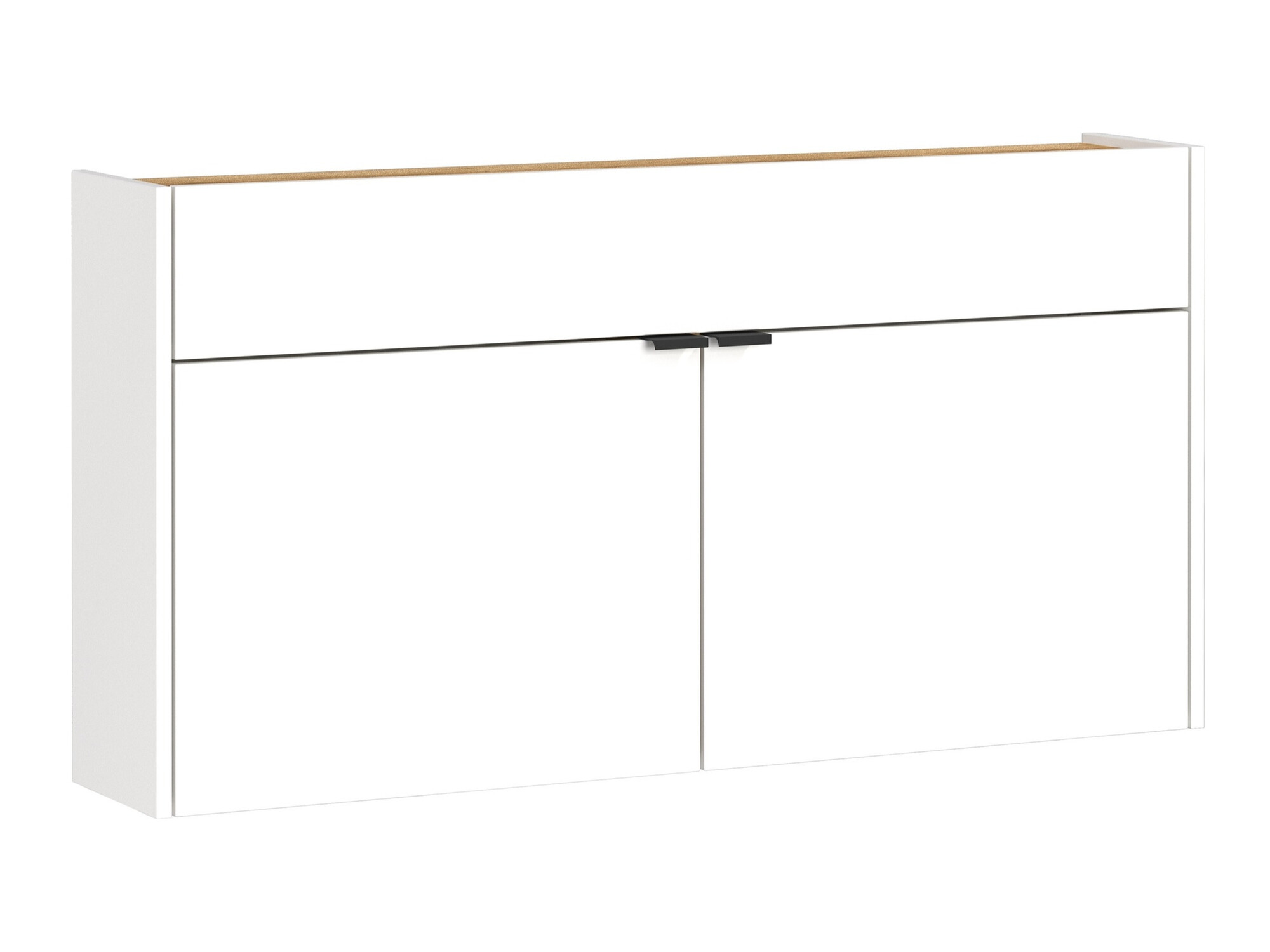 Етажерка за обувки Cirsale 102 (Бял + Navarra дъб)