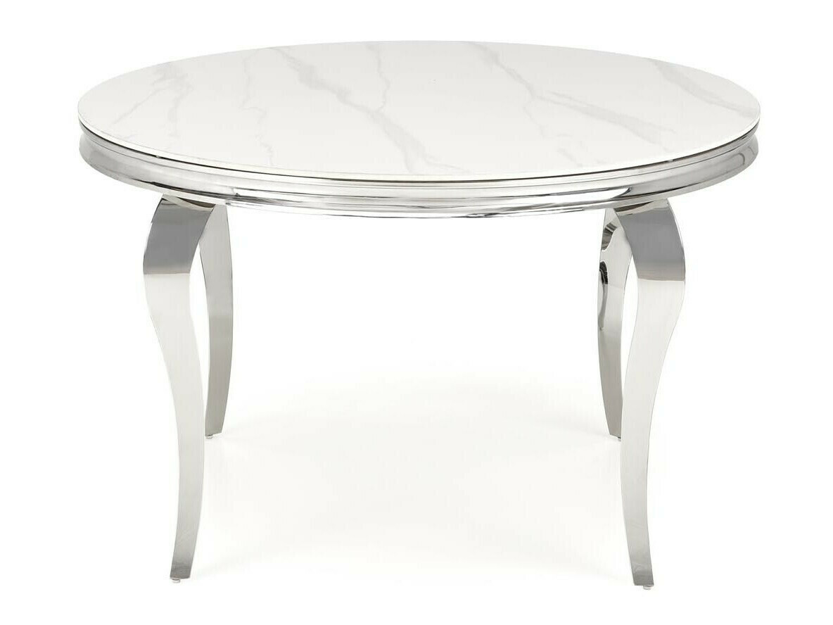 Маса и столове за трапезария Houston 1828 (Бял мрамор + Сив)