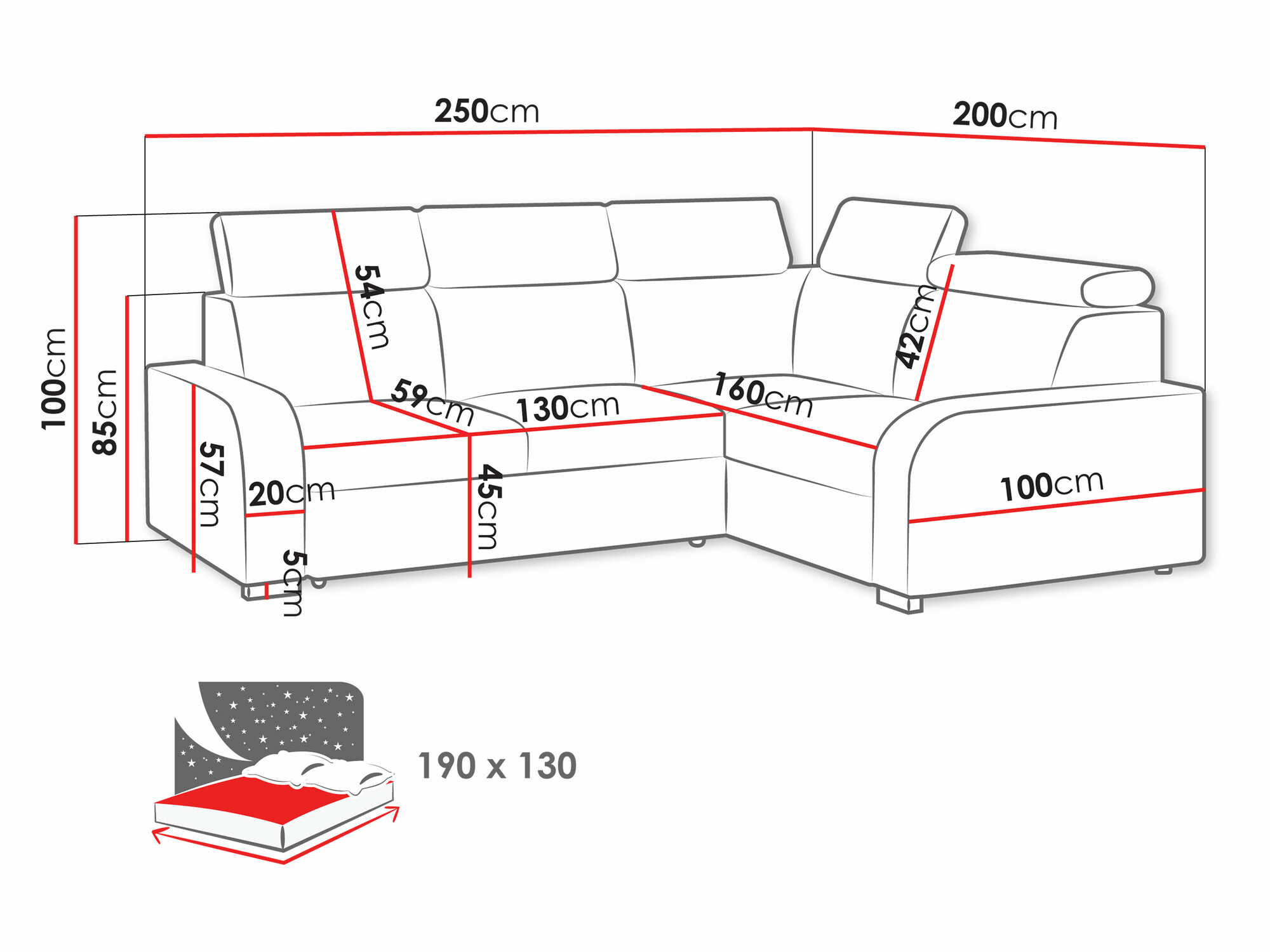 Ъглов диван Ovos III (Crown 15)