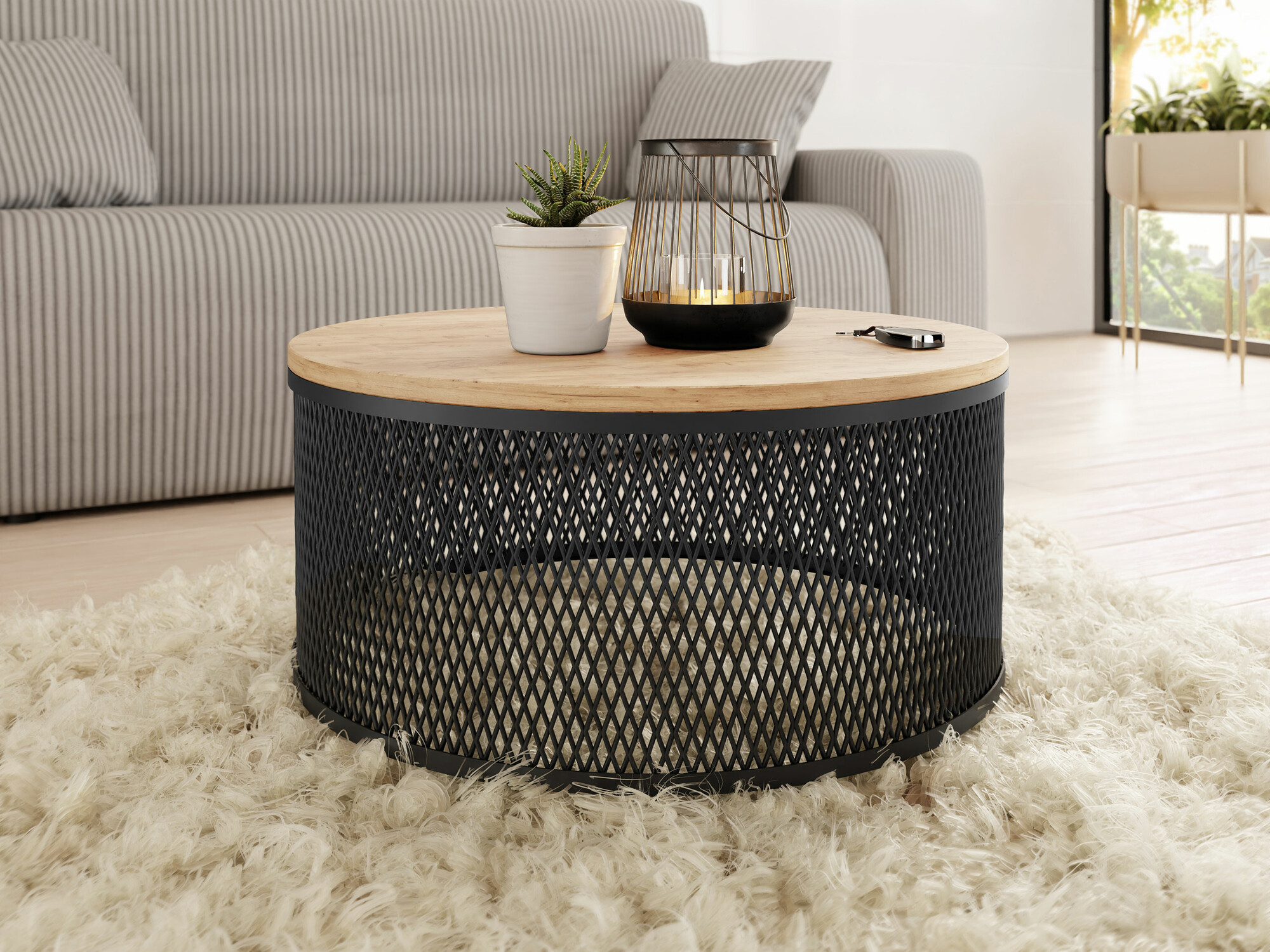 Масичка за кафе Oswego 127 (Занаятчийски златен дъб)