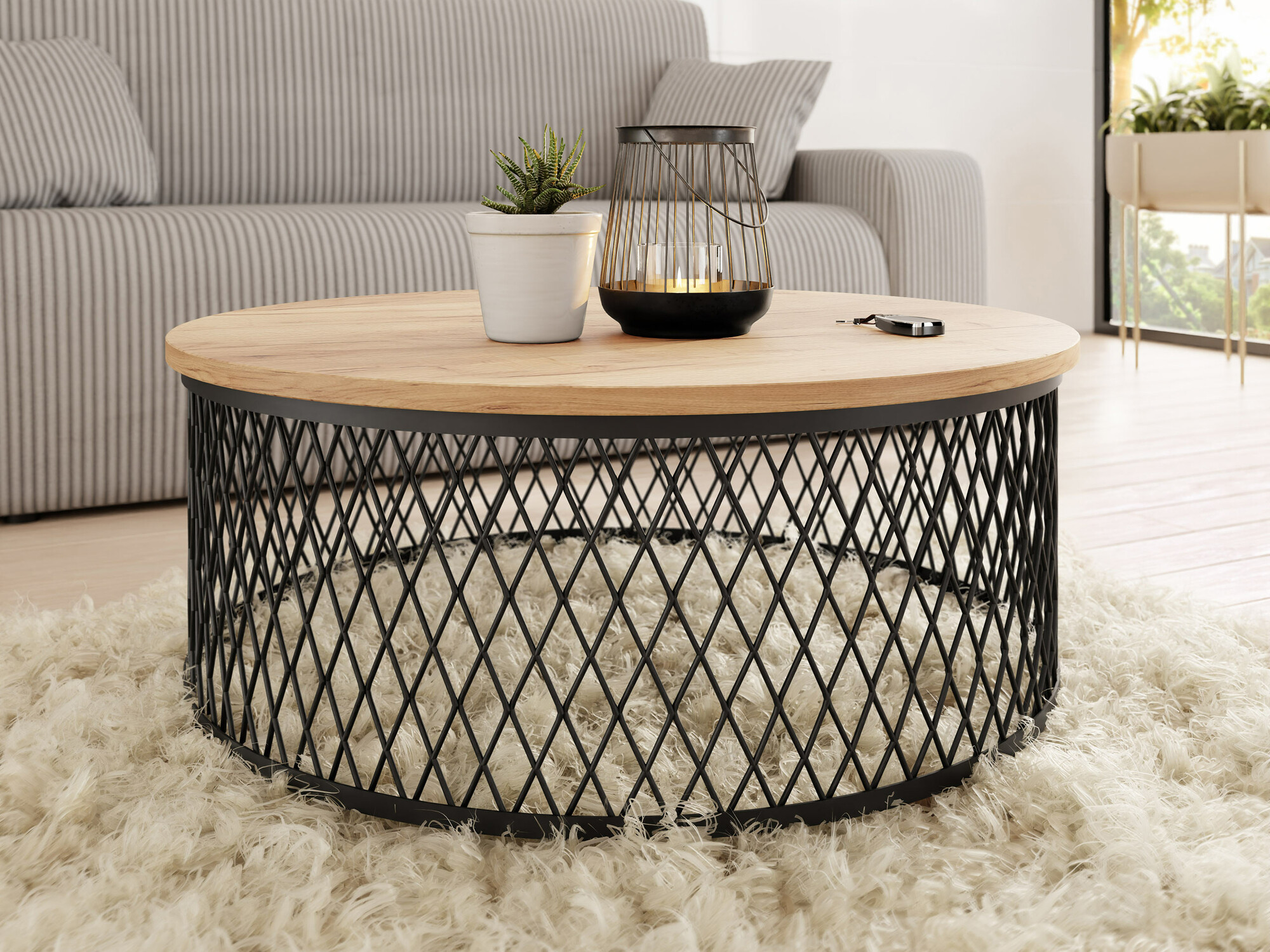 Масичка за кафе Oswego 128 (Занаятчийски златен дъб)