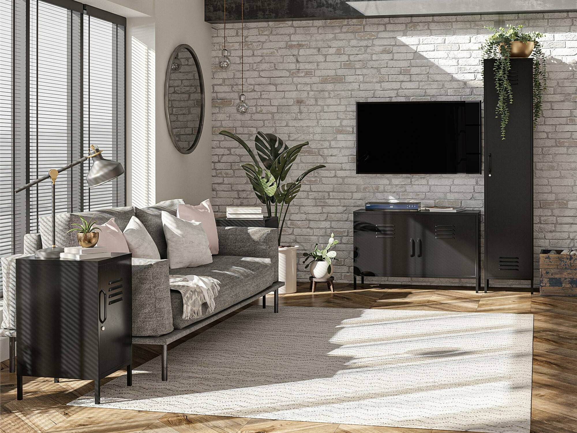 Етажерка Ophfere 103 (Черен)