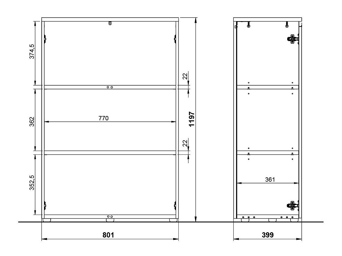 Шкаф Vesbeno 100 (Кашмир)