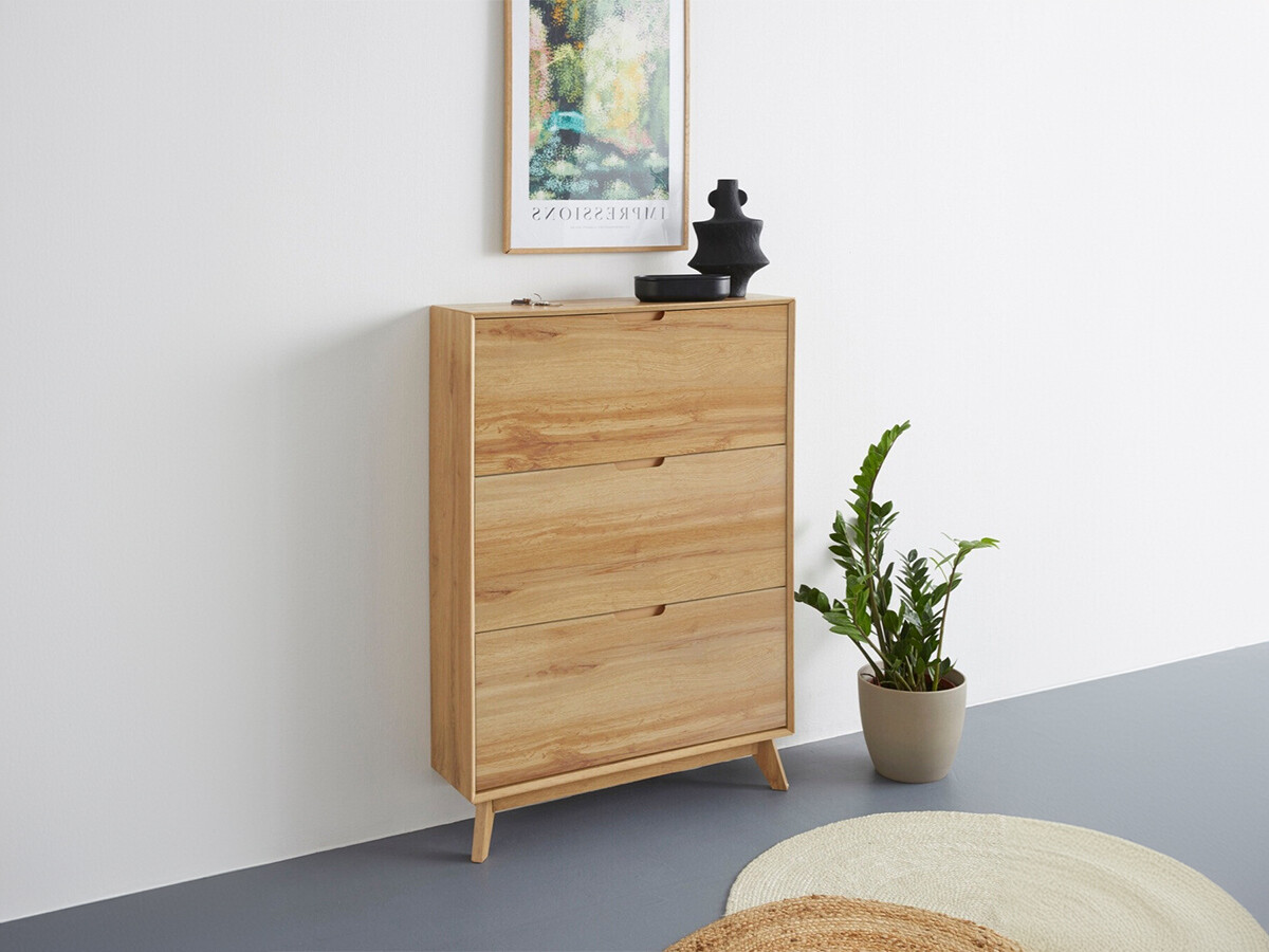 Шкаф за обувки Dorvou 105 (Дъб)