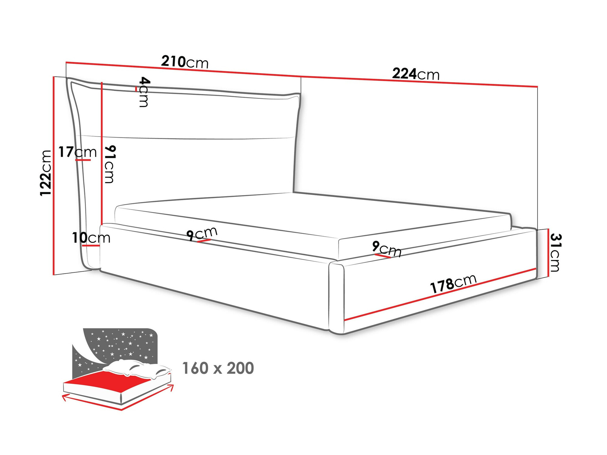 Легло Comfivo Formica (Kronos 09)