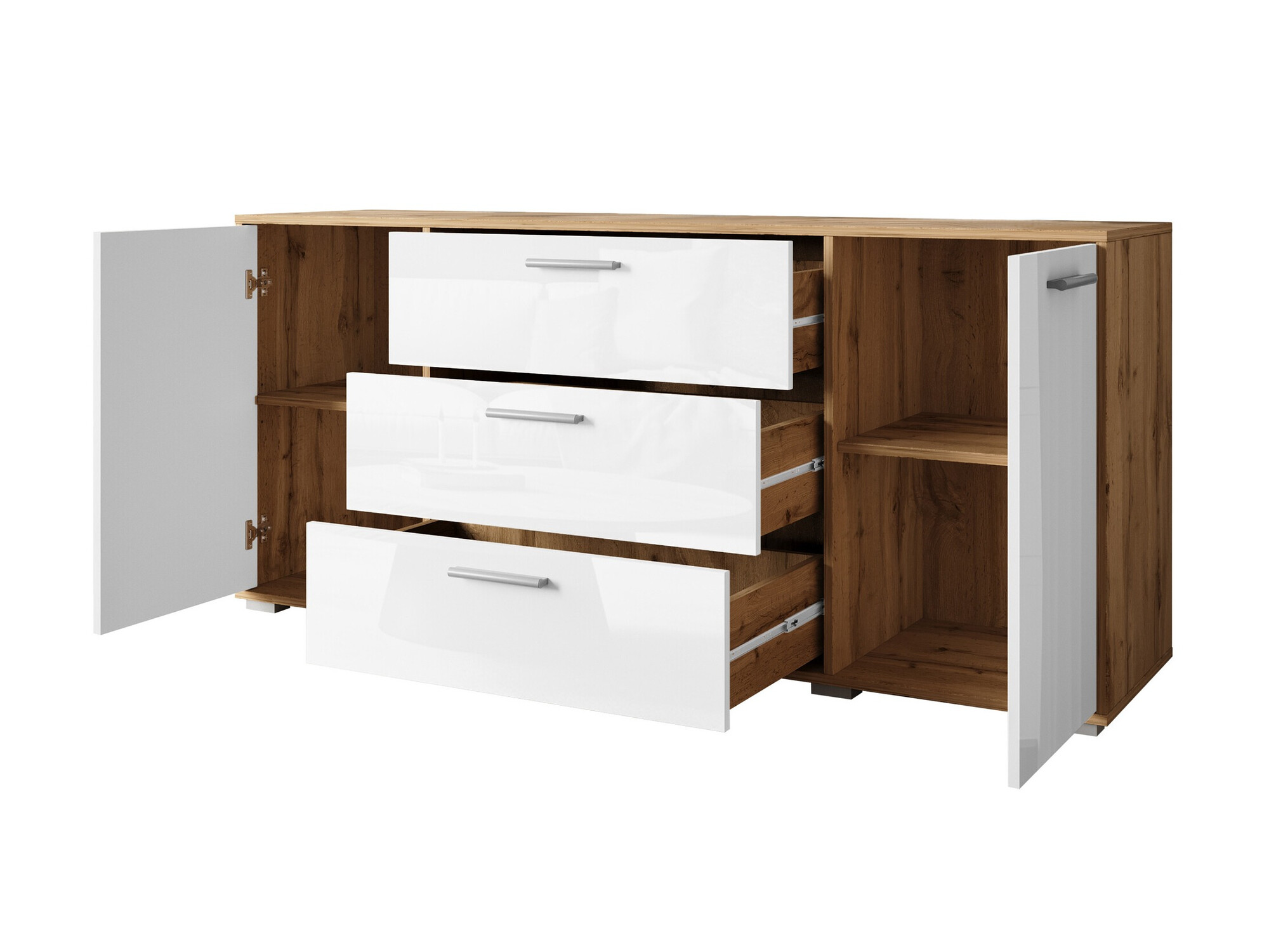 Скрин Sarasota 174 (Бял + Бял гланц)