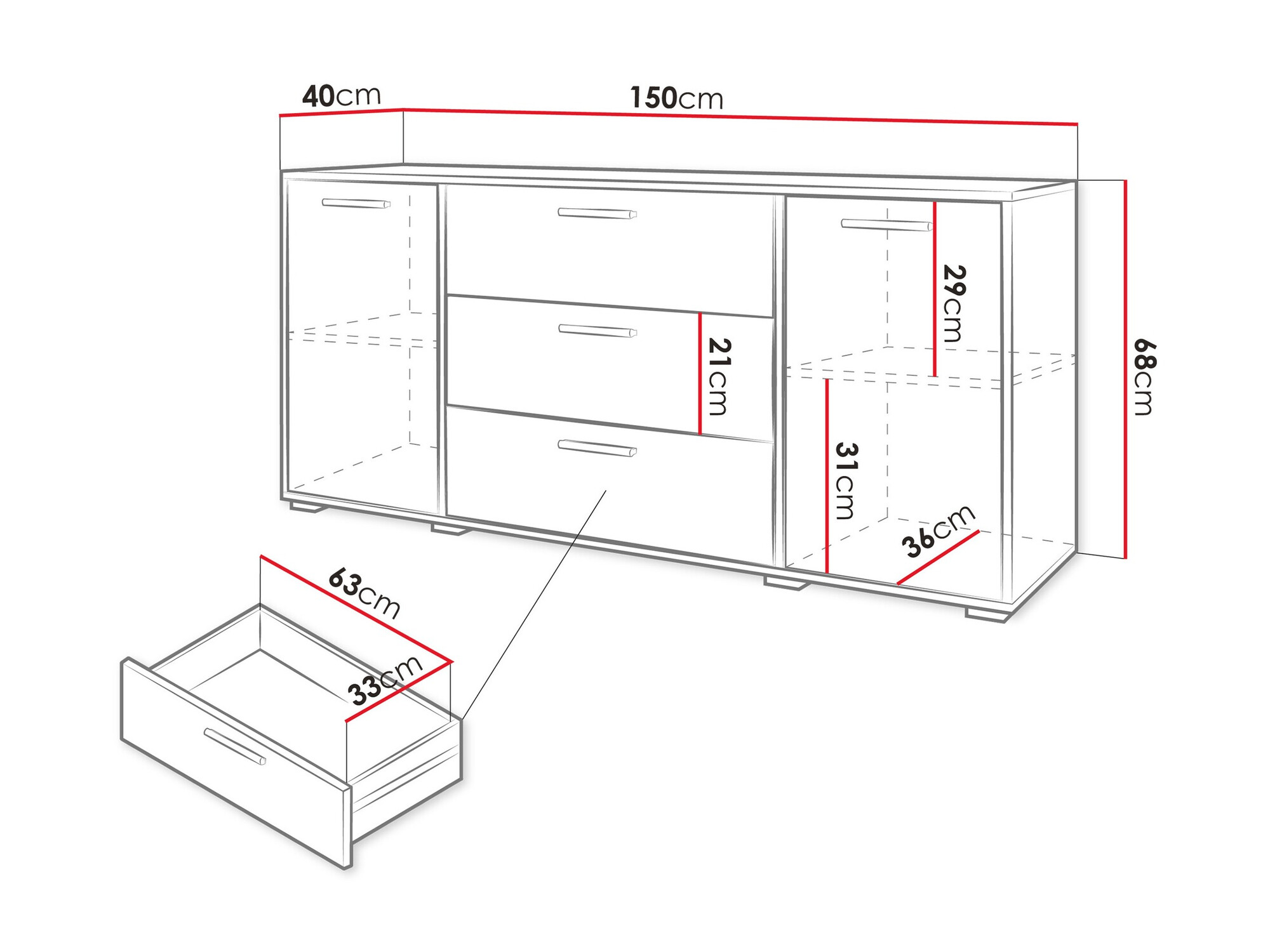 Скрин Sarasota 174 (Бял + Бял гланц)