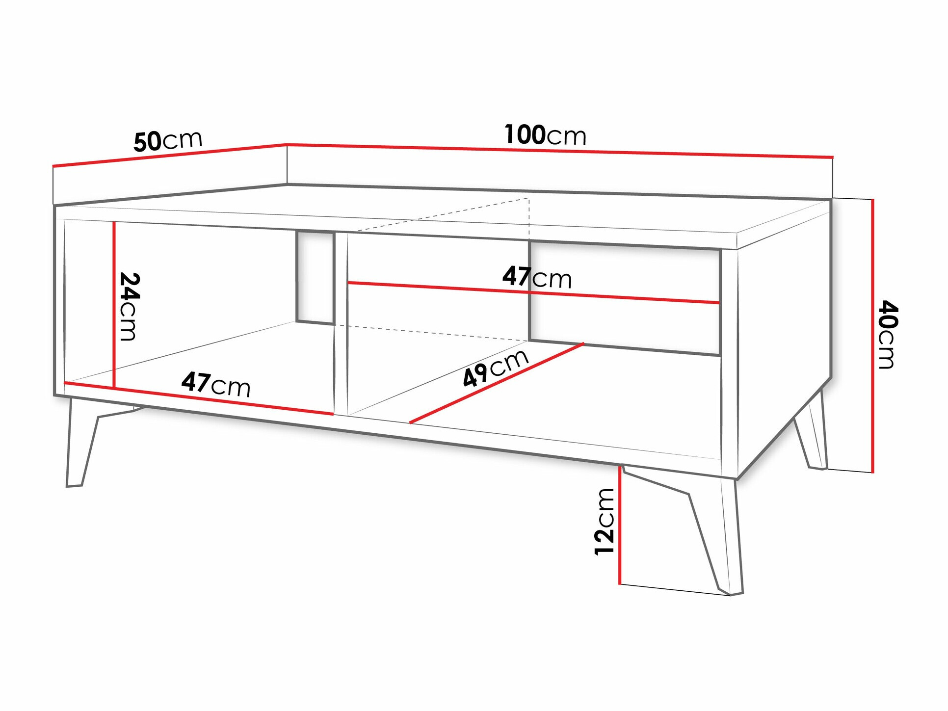 Масичка за кафе Comfivo 492 (Бял)