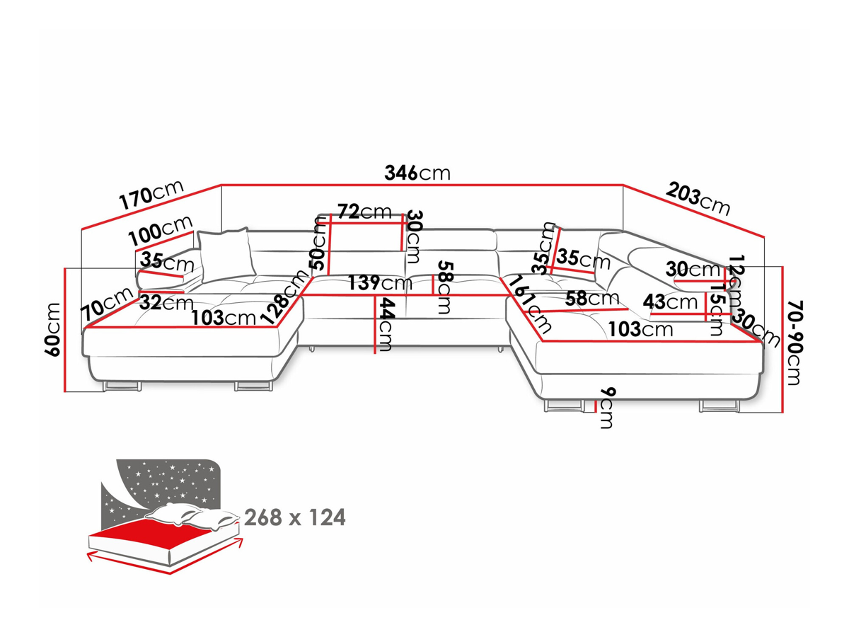 Ъглов диван Comfivo Eliferu 103 (Wave 05)