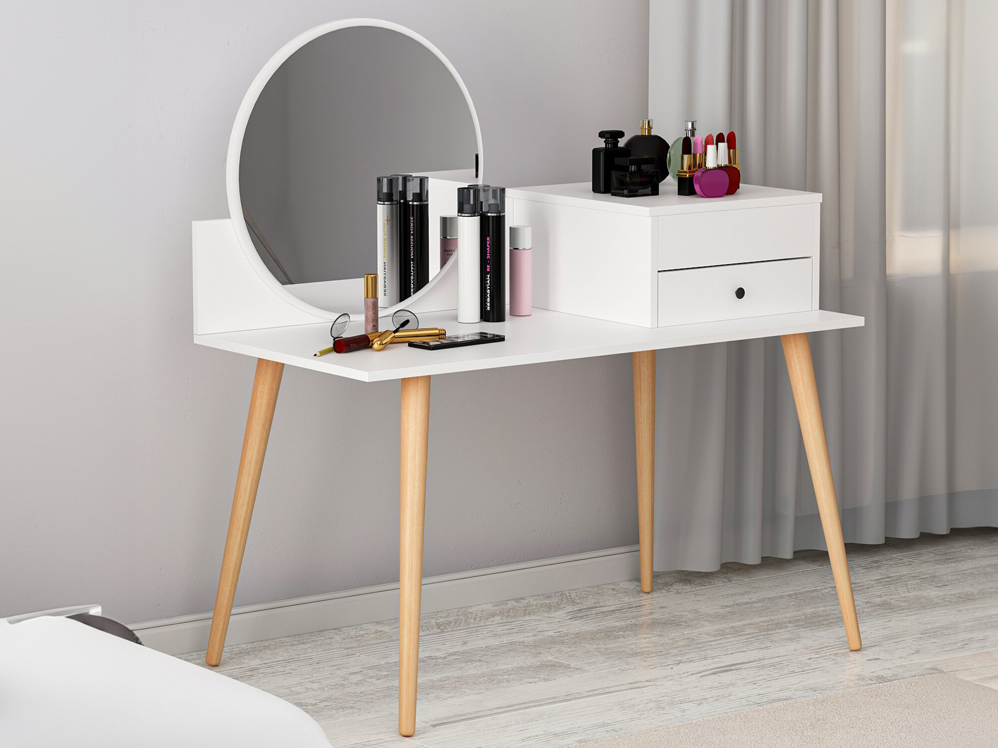 Тоалетка Kailua 215 (Бял)