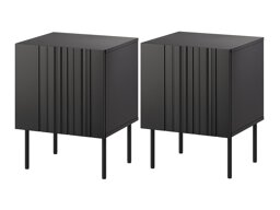 Комплект нощни шкафчета Evavese 104 (Черен)