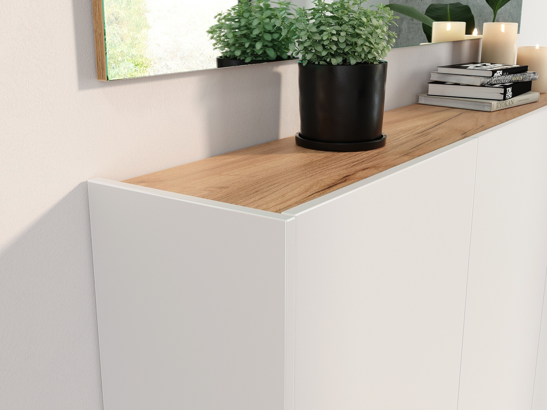 Етажерка за обувки Sacramento 434 (Бял)