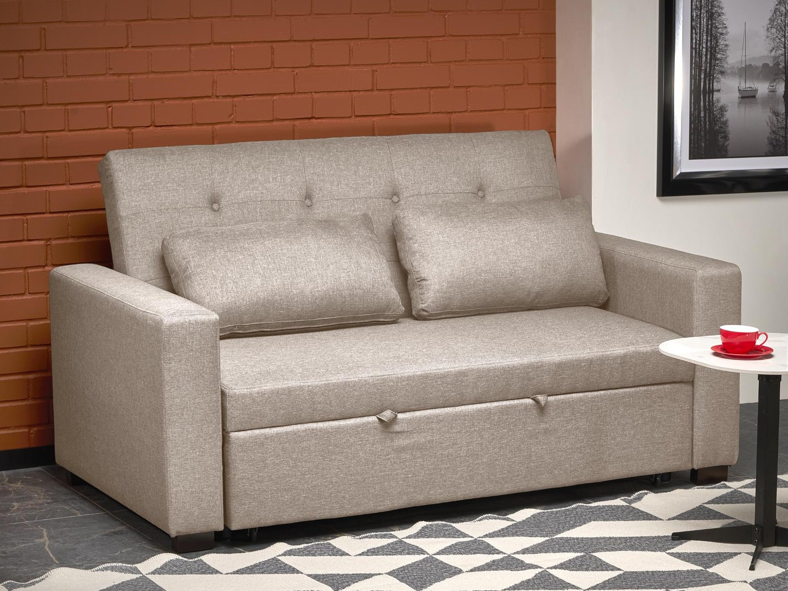 Разтегателен диван Houston 1847 (Бежов)