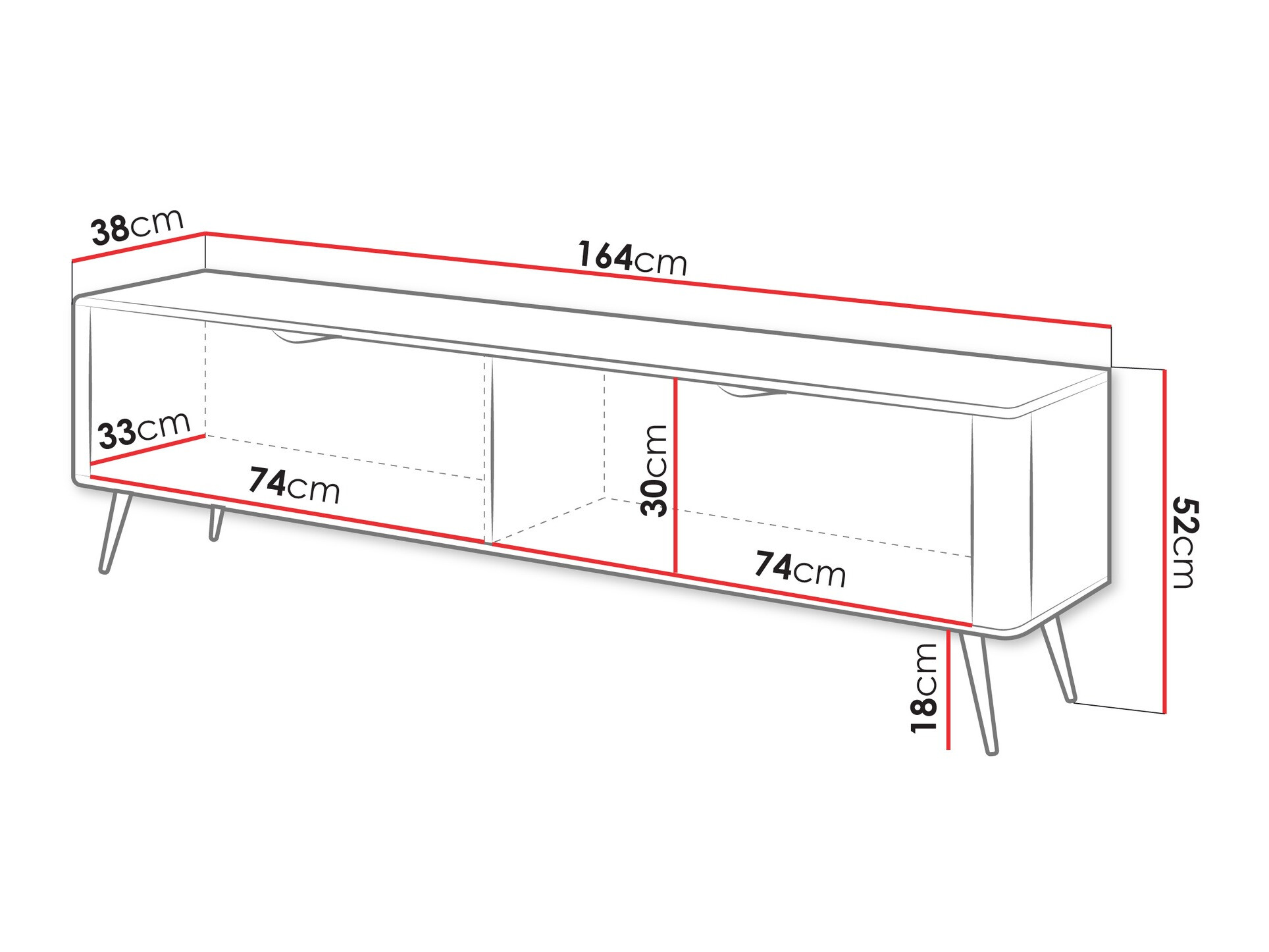 ТВ шкаф Versoe 104 (Графит)