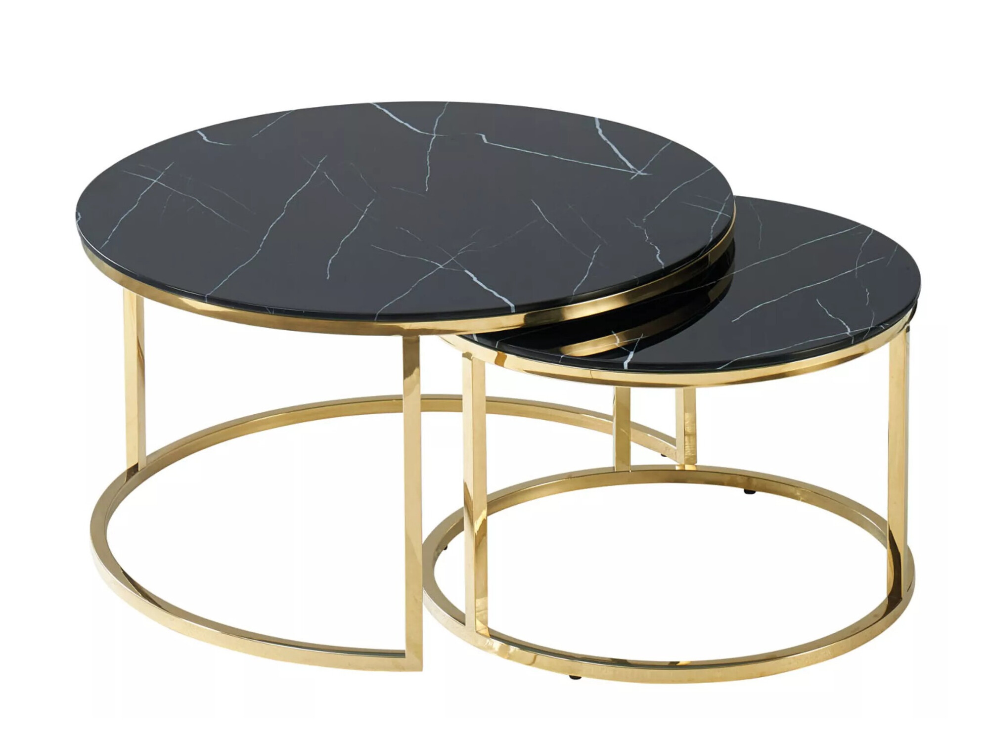 Комплект масички за кафе Detroit 520 (Черен мрамор)