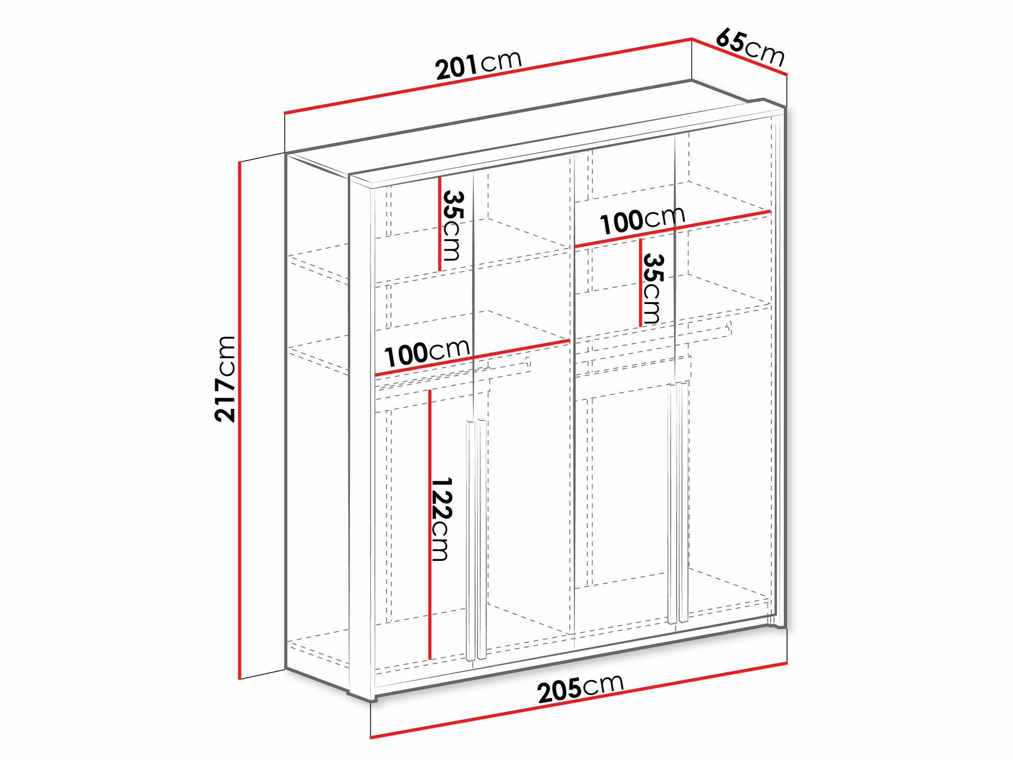 Гардероб Calcalo 101 (Бежов)