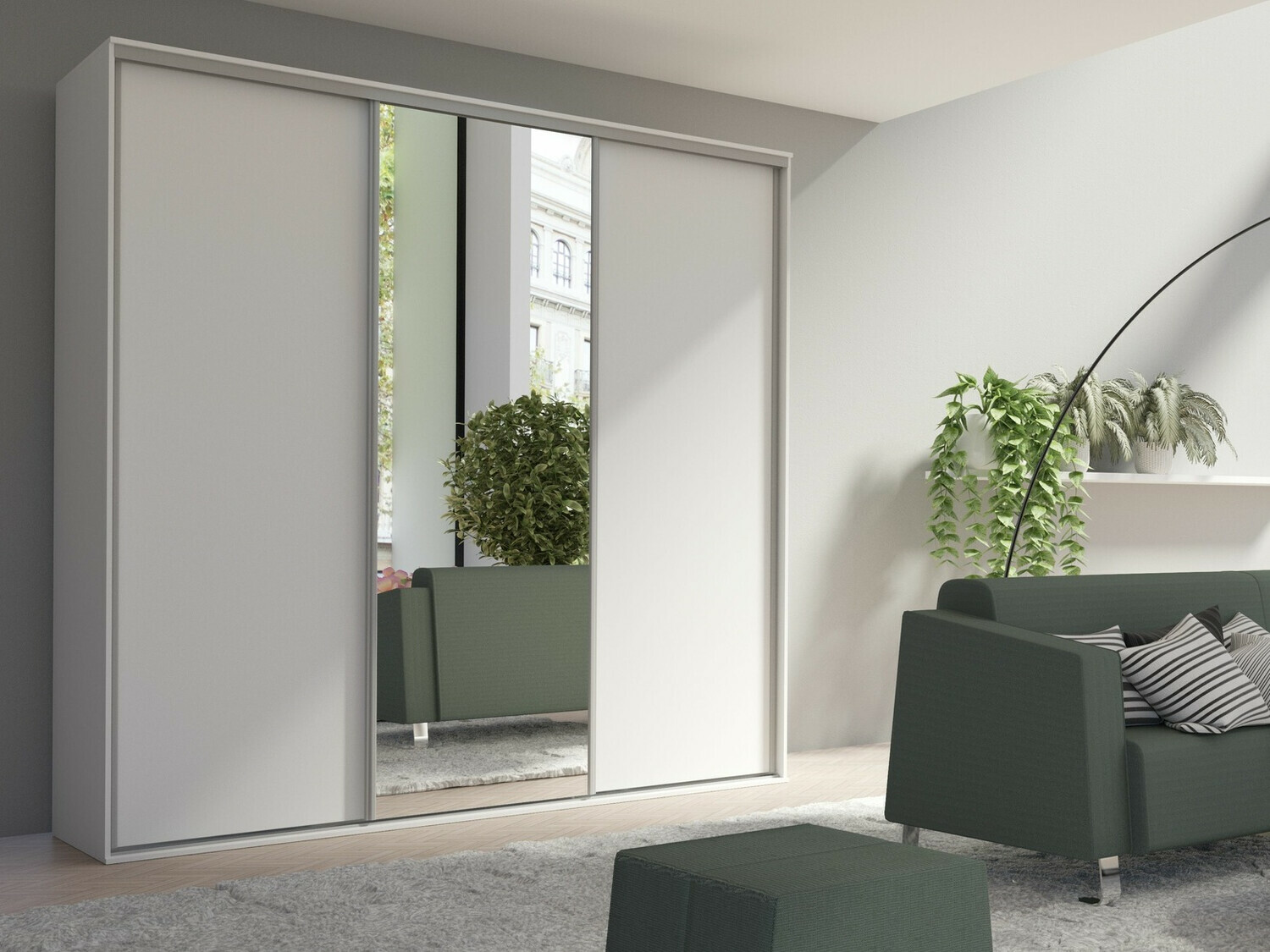 Гардероб Murrieta 145 (Бял)