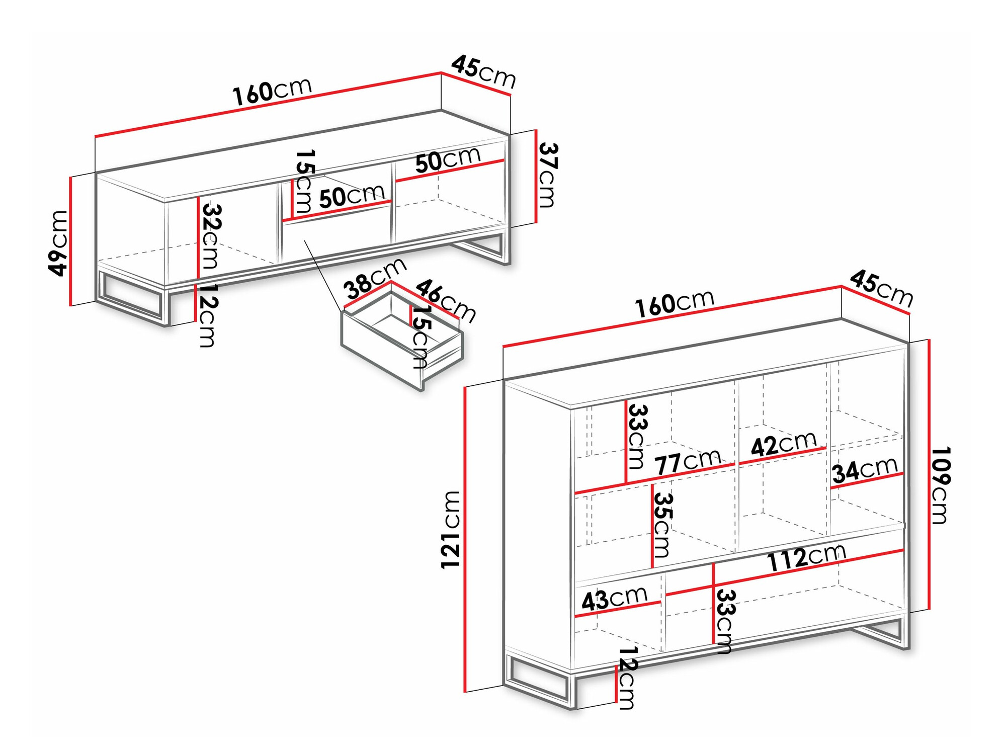 Комплект за хол Calcalo 109 (Зелен)