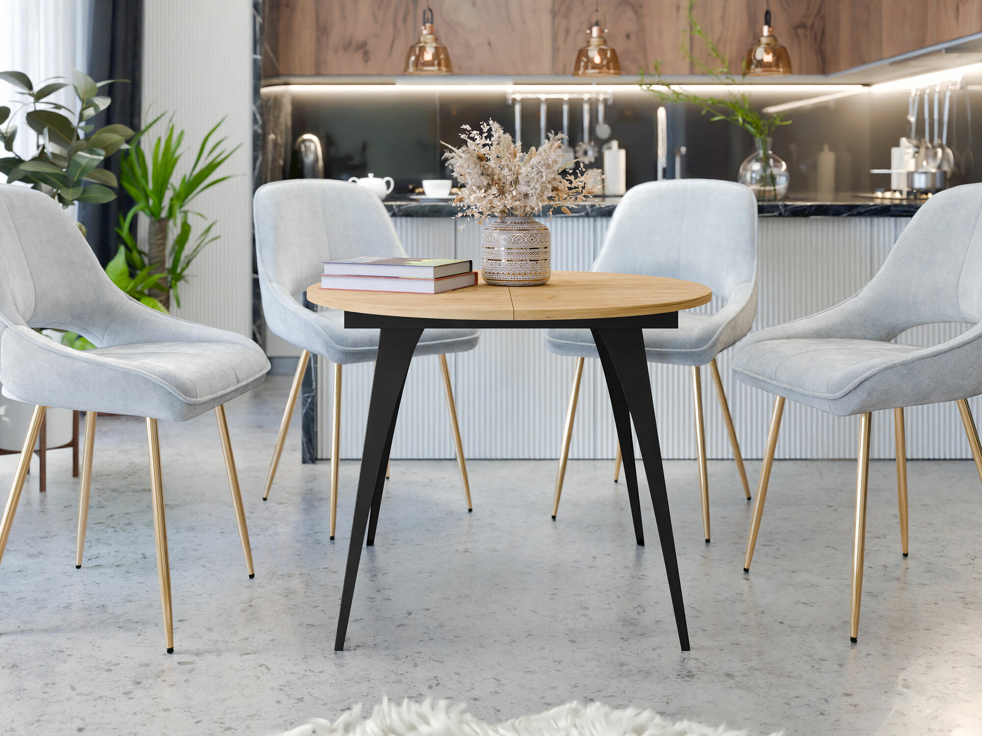 Маса Oswego 132 (Занаятчийски златен дъб)