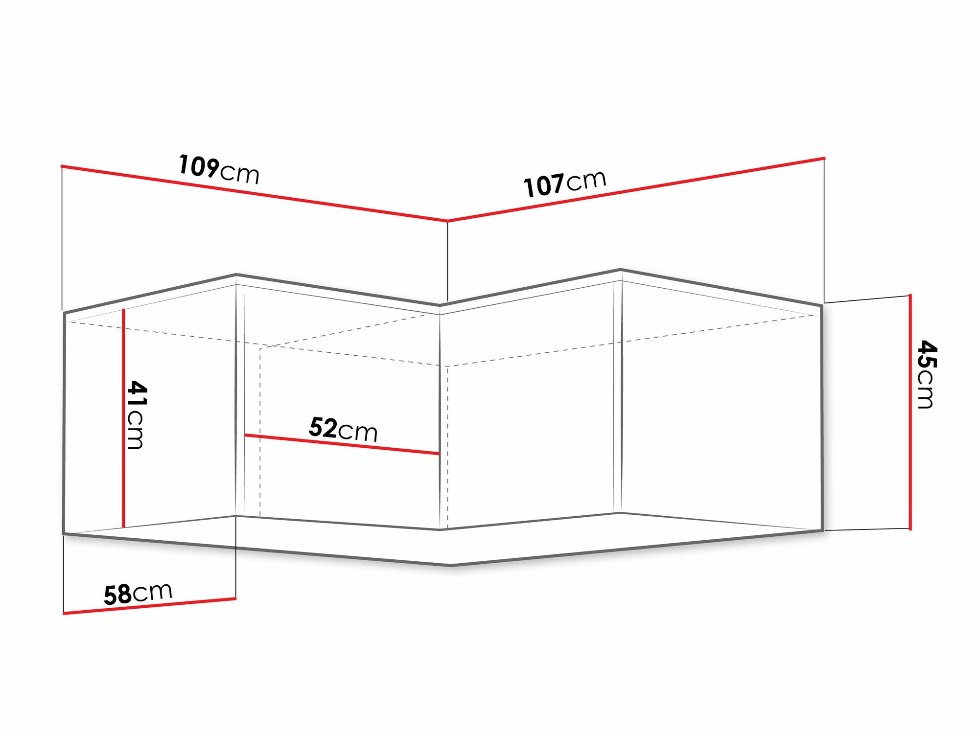 Ъглов шкаф Ophdome 112